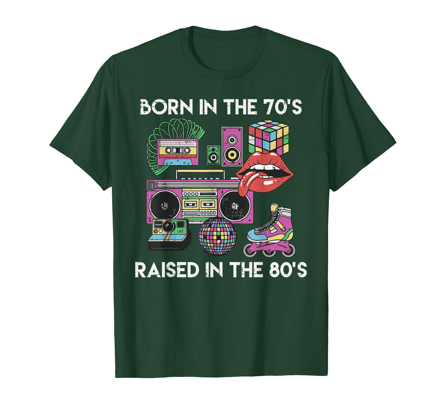 Born in 70s Raised 80s Cool Gen X Throwback Vibes Men Women T-Shirt