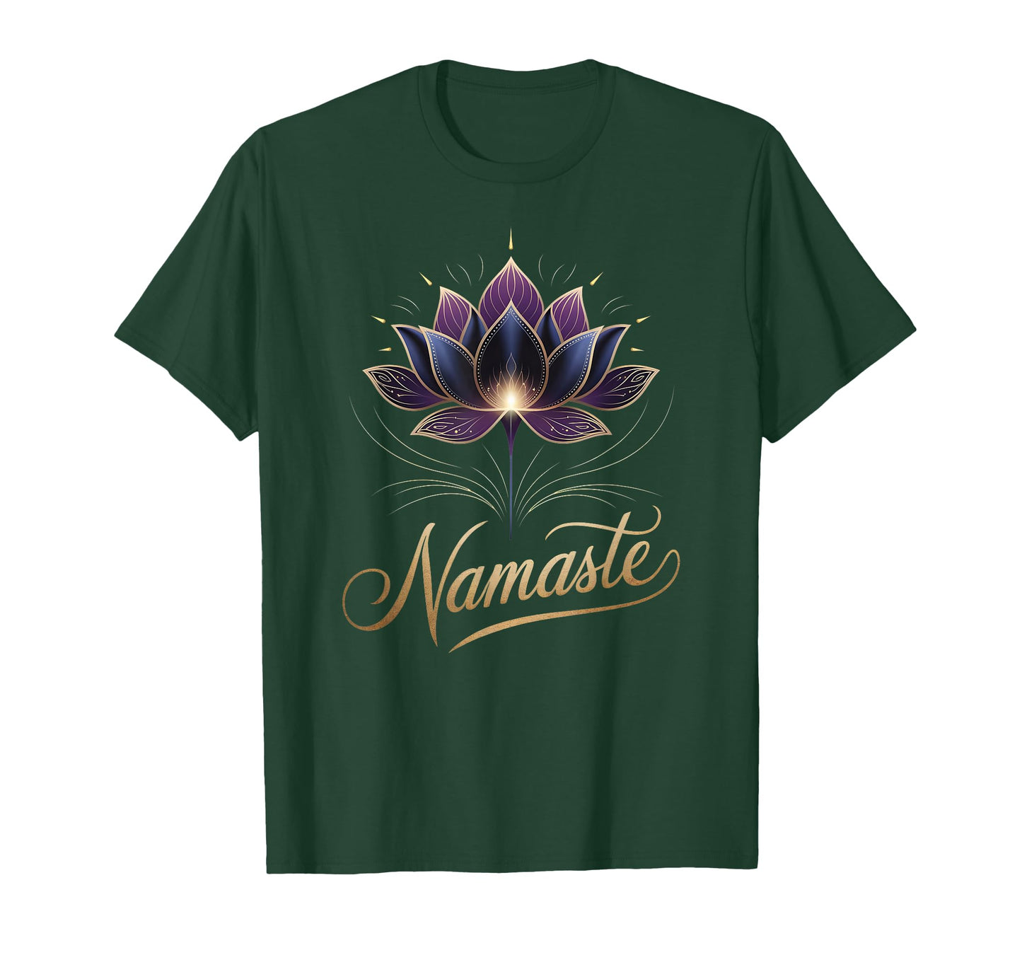 Namaste Lotus Flower Spiritual Yoga Lover Meditation Zen T-Shirt