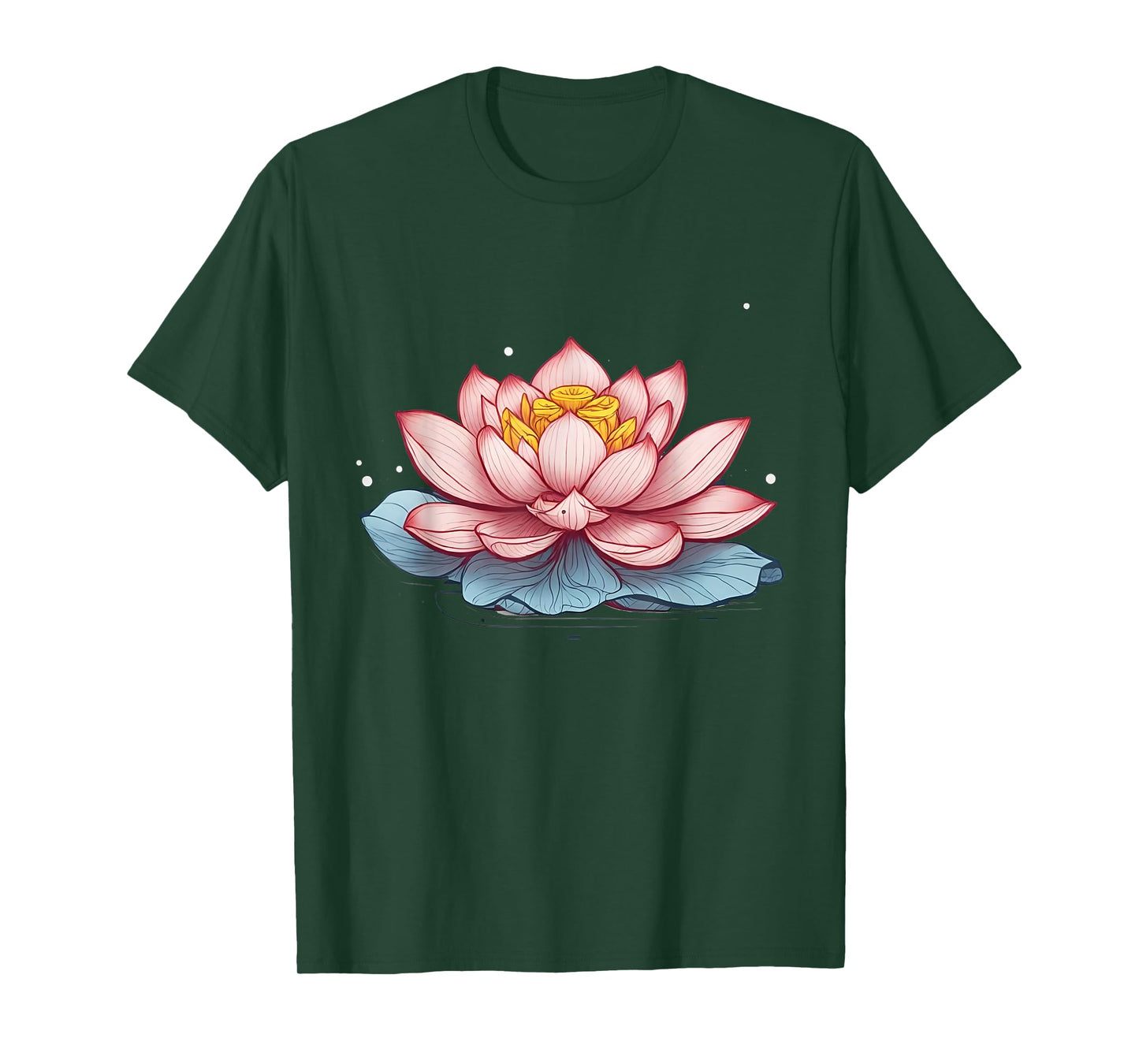 Lotus Design for Women Men Flower Graphic T-Shirt