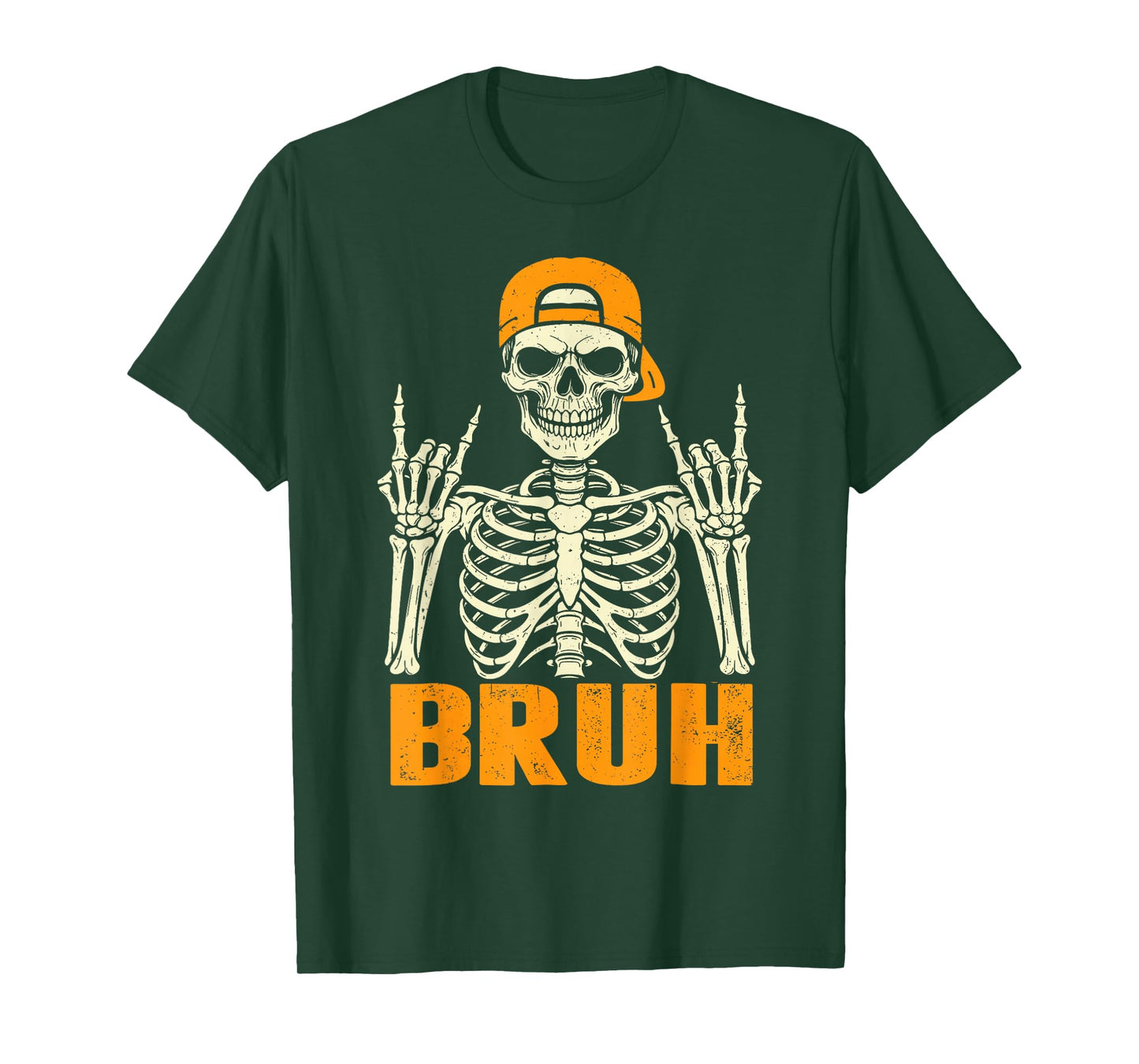 Cool Bruh Rocker Skeleton Halloween Punk Rock Men Boys Kids T-Shirt
