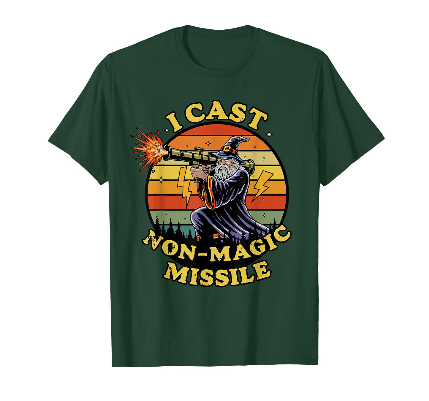 I Cast Non-Magic Missile Funny Wizard Parody Meme Womens Men T-Shirt