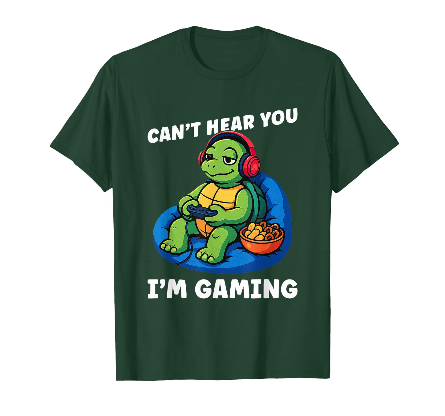 Can't Hear You I'm Gaming Shirt for Boys Men Gamer Graphic T-Shirt