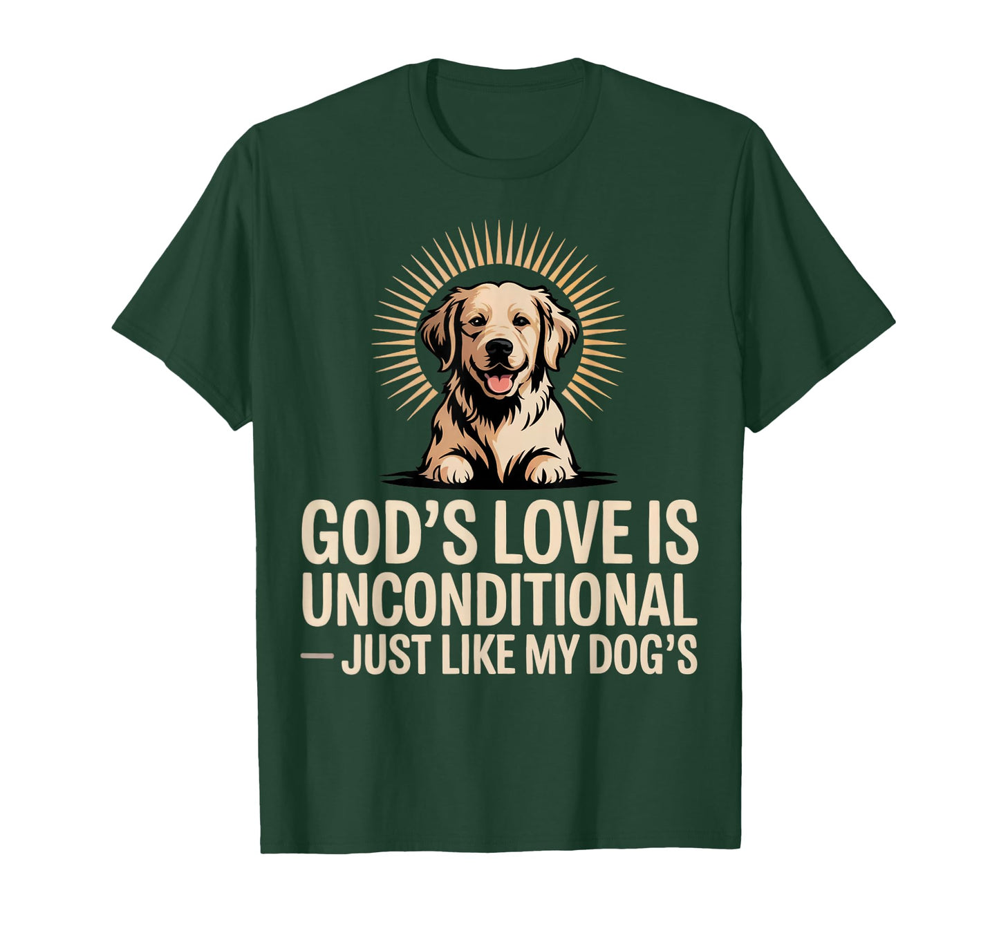 God's Love is Unconditional Christian Pets T-Shirt