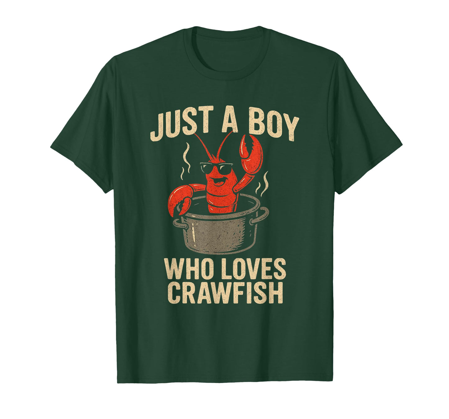 Funny Crawfish Boil Boys Kids Lobster Cajun Festival Tee T-Shirt