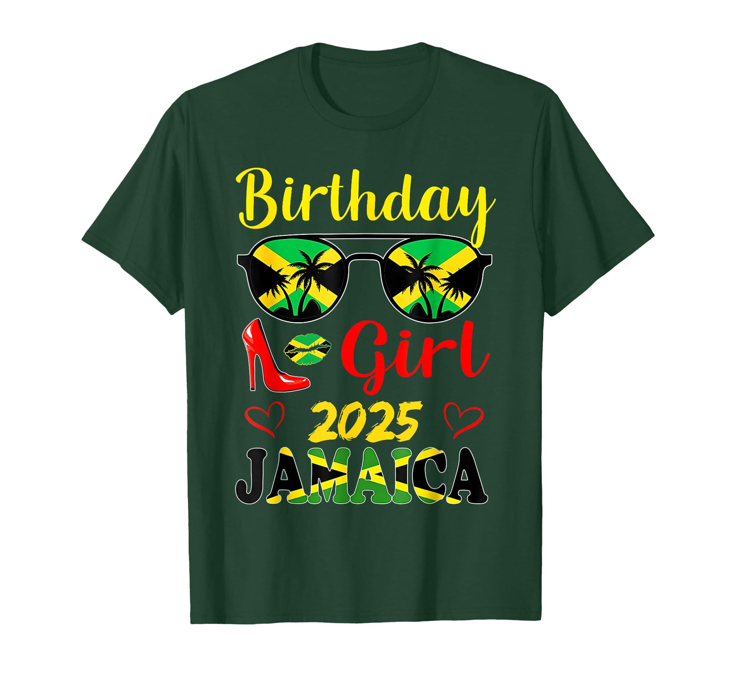 Jamaica Birthday Girls 2025 Birthday Party Squad Girls Trip T-Shirt