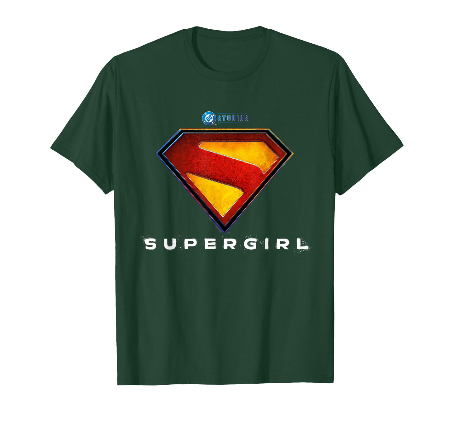 Supergirl 2026 Full Color Shield Name Under Shield T-Shirt
