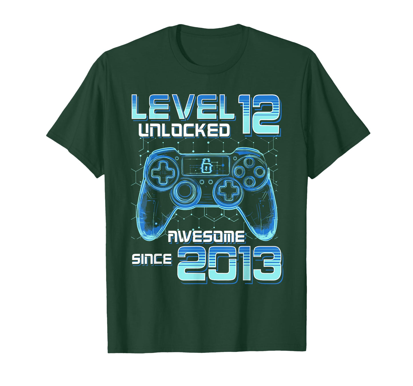 Level 12 Unlocked Video Game Party 12th Birthday Gamer Boys T-Shirt