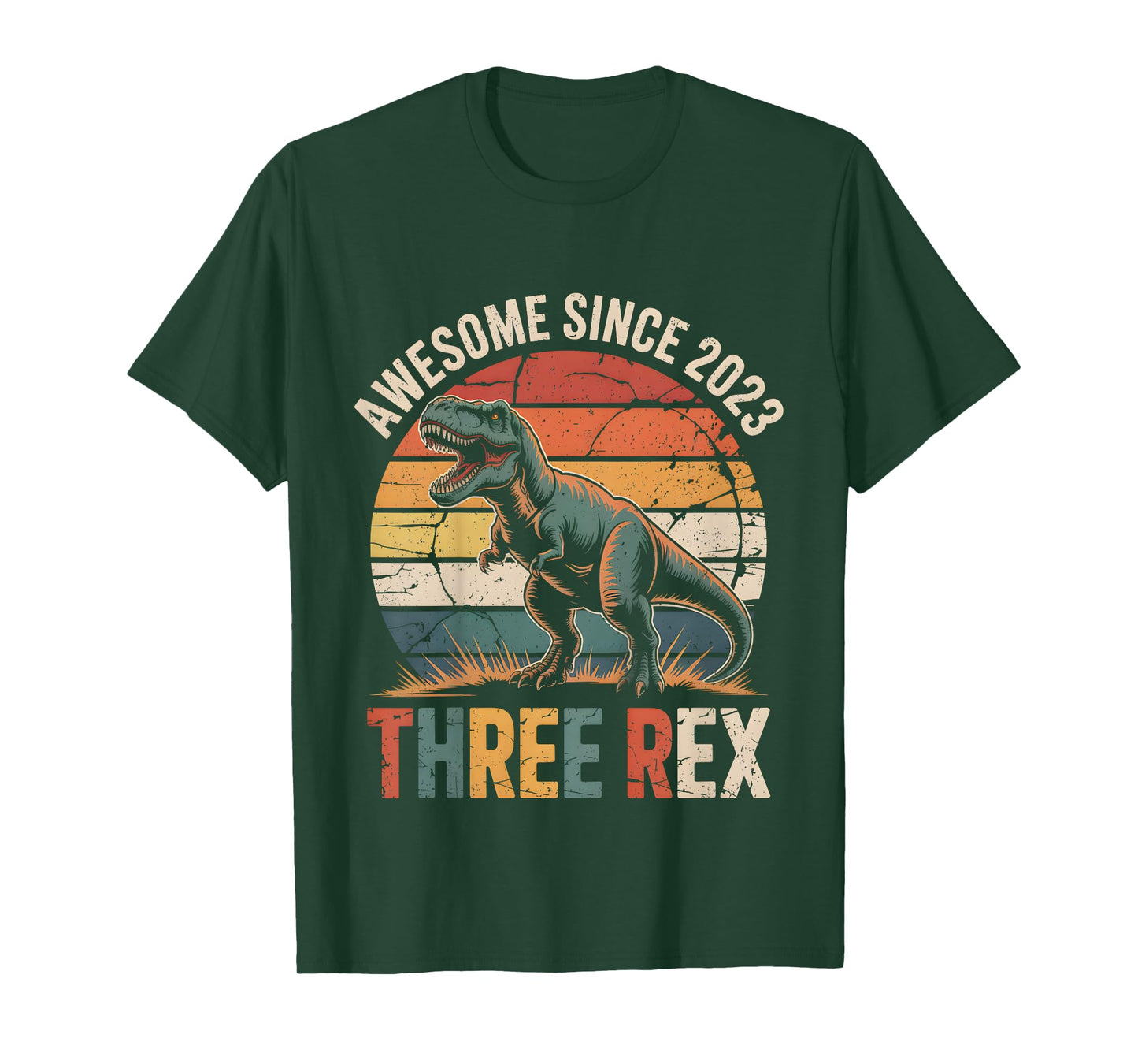 3 Year Old Dinosaur 3rd Birthday Gift Trex Dino Three Rex T-Shirt