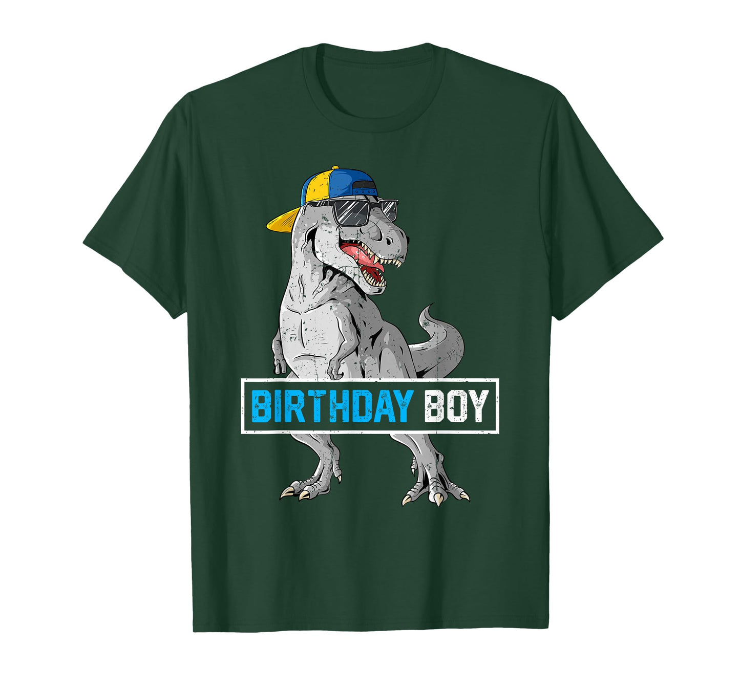Kids Birthday Boy Dino T Rex Dinosaur Boys Matching Family T-Shirt