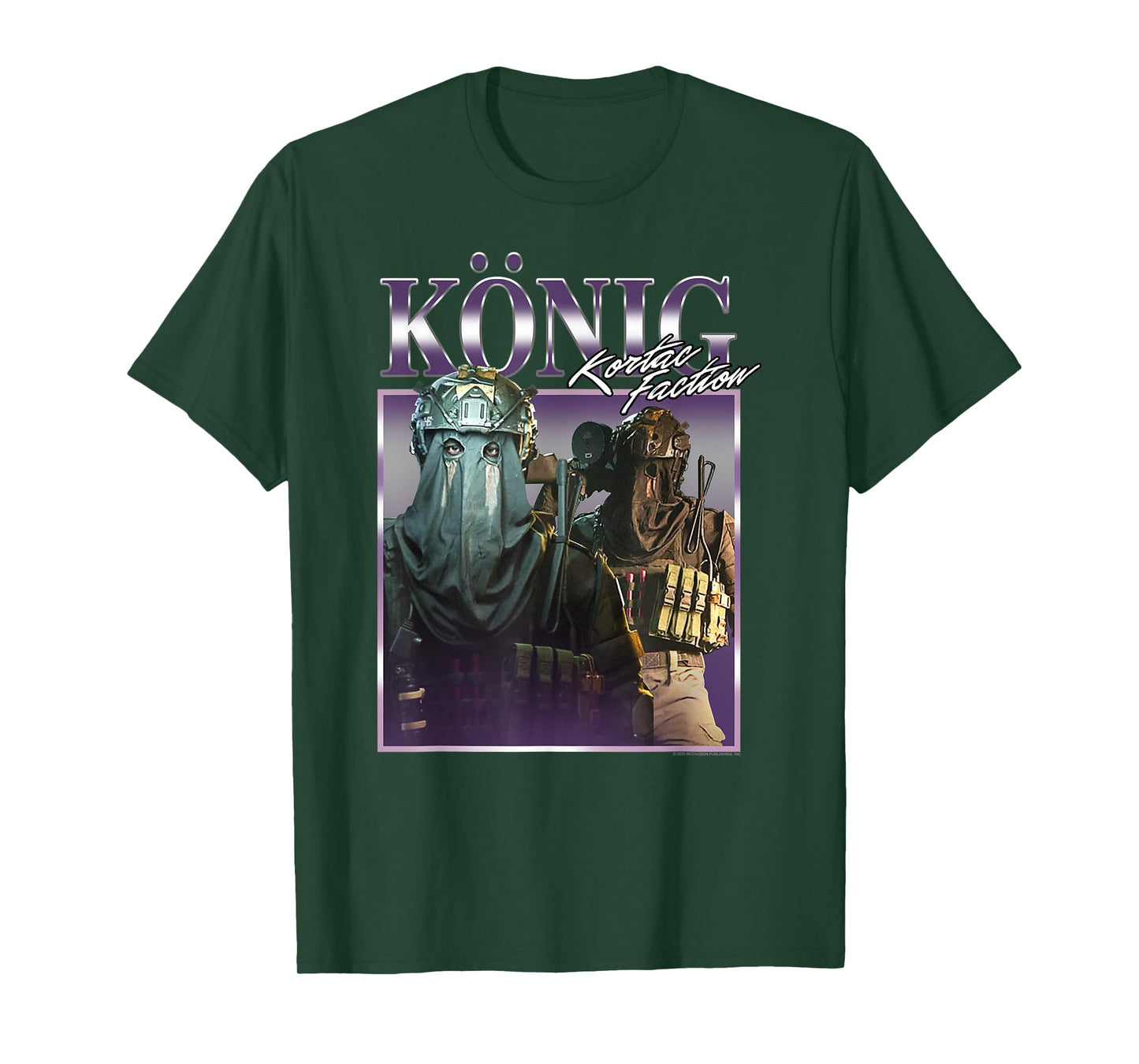 Call of Duty König KorTac Faction 90's Collage Video Game T-Shirt