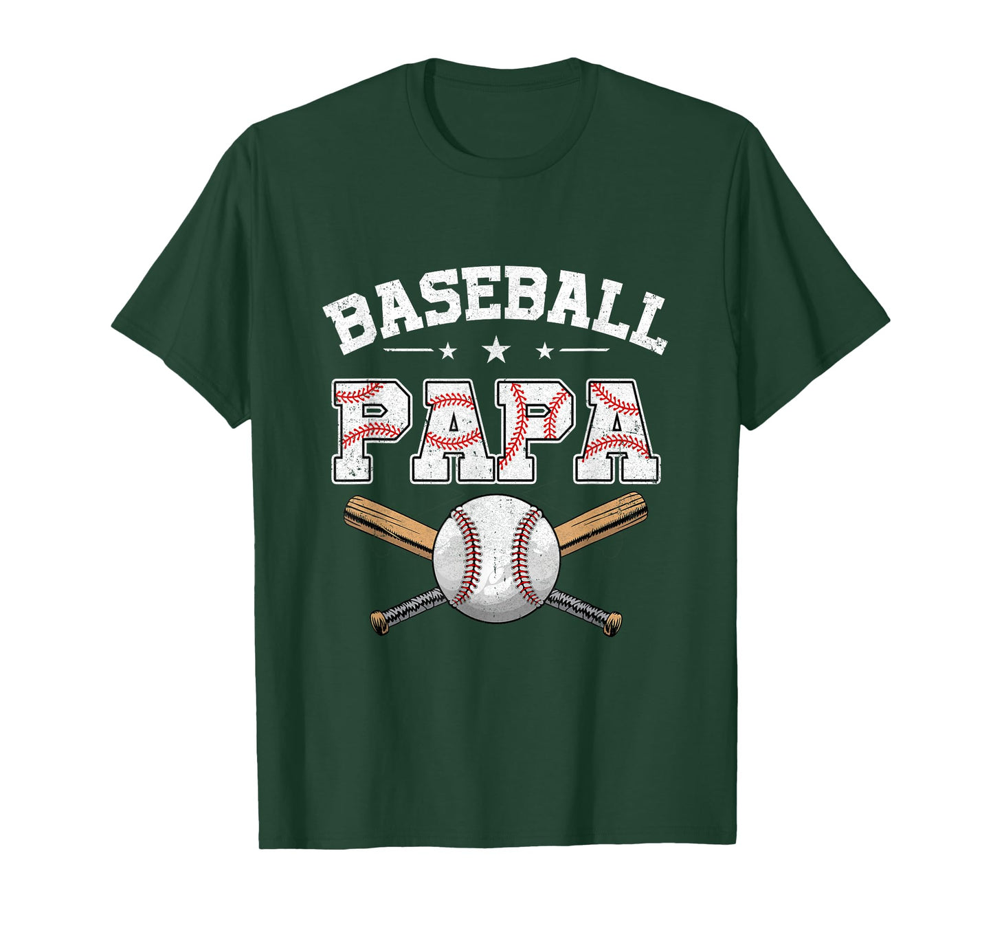 Baseball Papa For Fathers Day Baseball Lovers T-Shirt