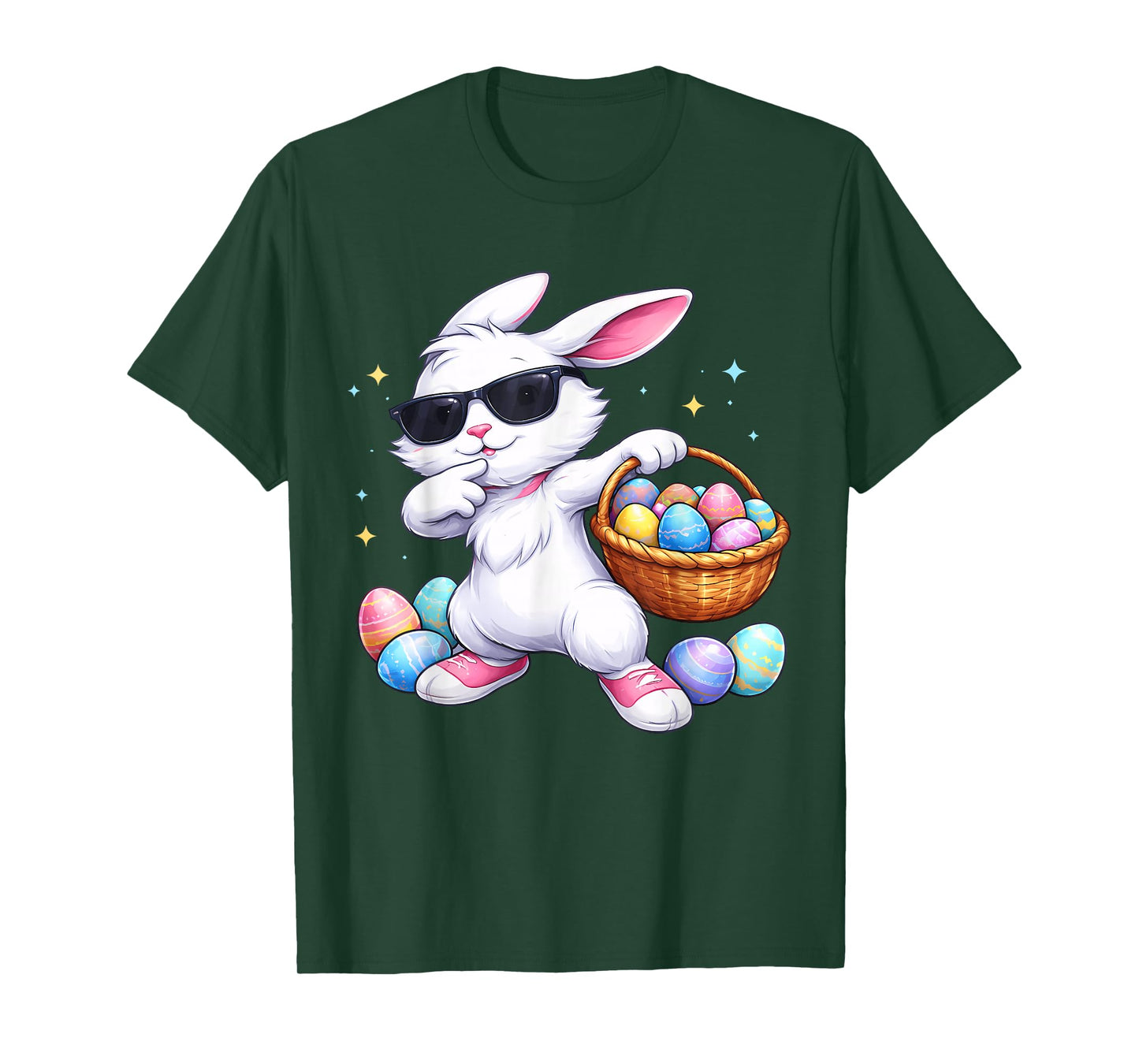 Kids Happy Bunny Dabbing Easter Kid Boys Girls Toddler Adult T-Shirt