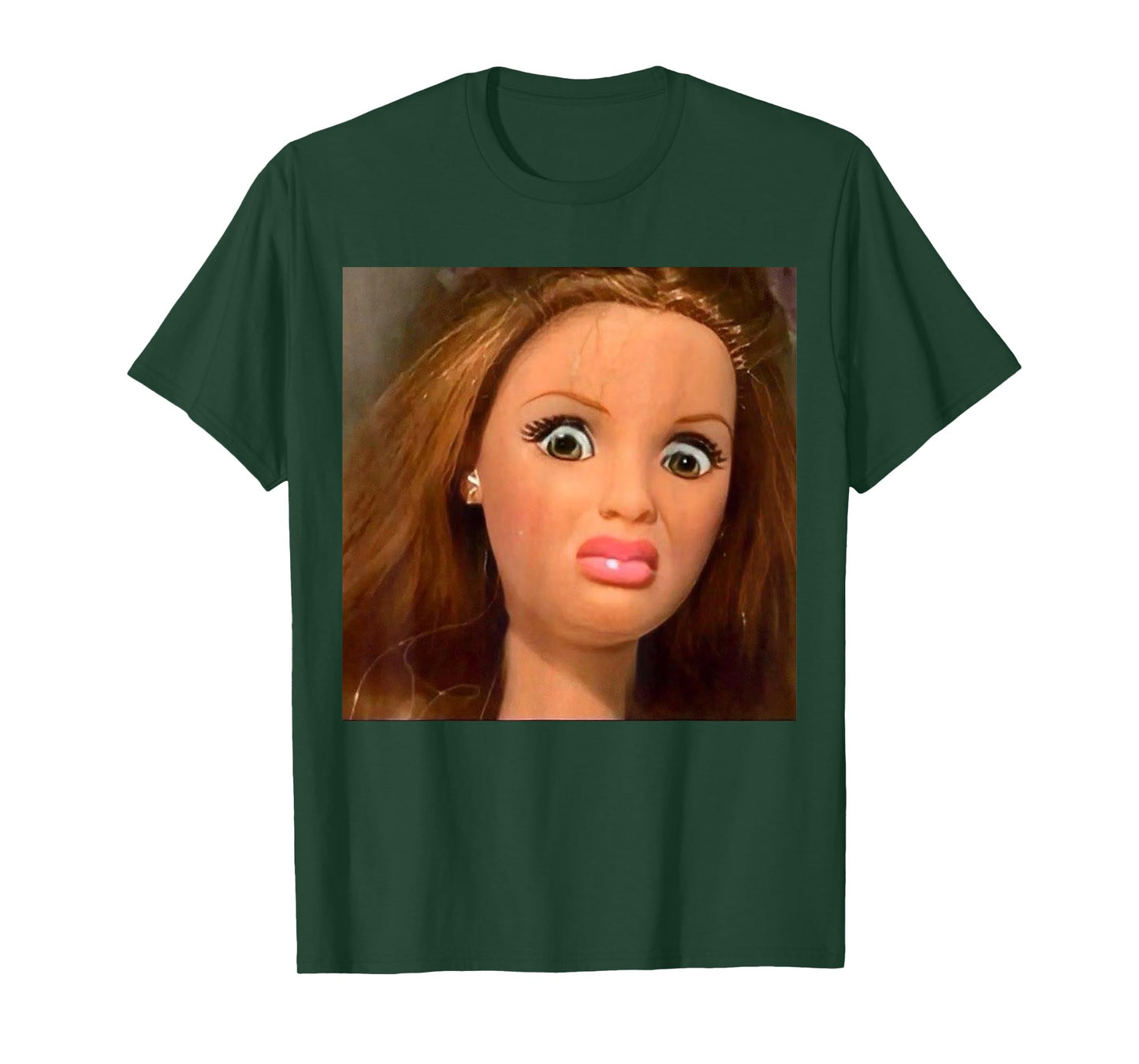 Funny Doll Face Meme Expression Hilarious Sarcastic T-Shirt
