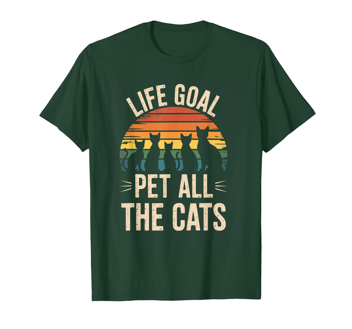 Funny Cat Parent Vet Tech Vetinary Life Goal Pet All Cats T-Shirt