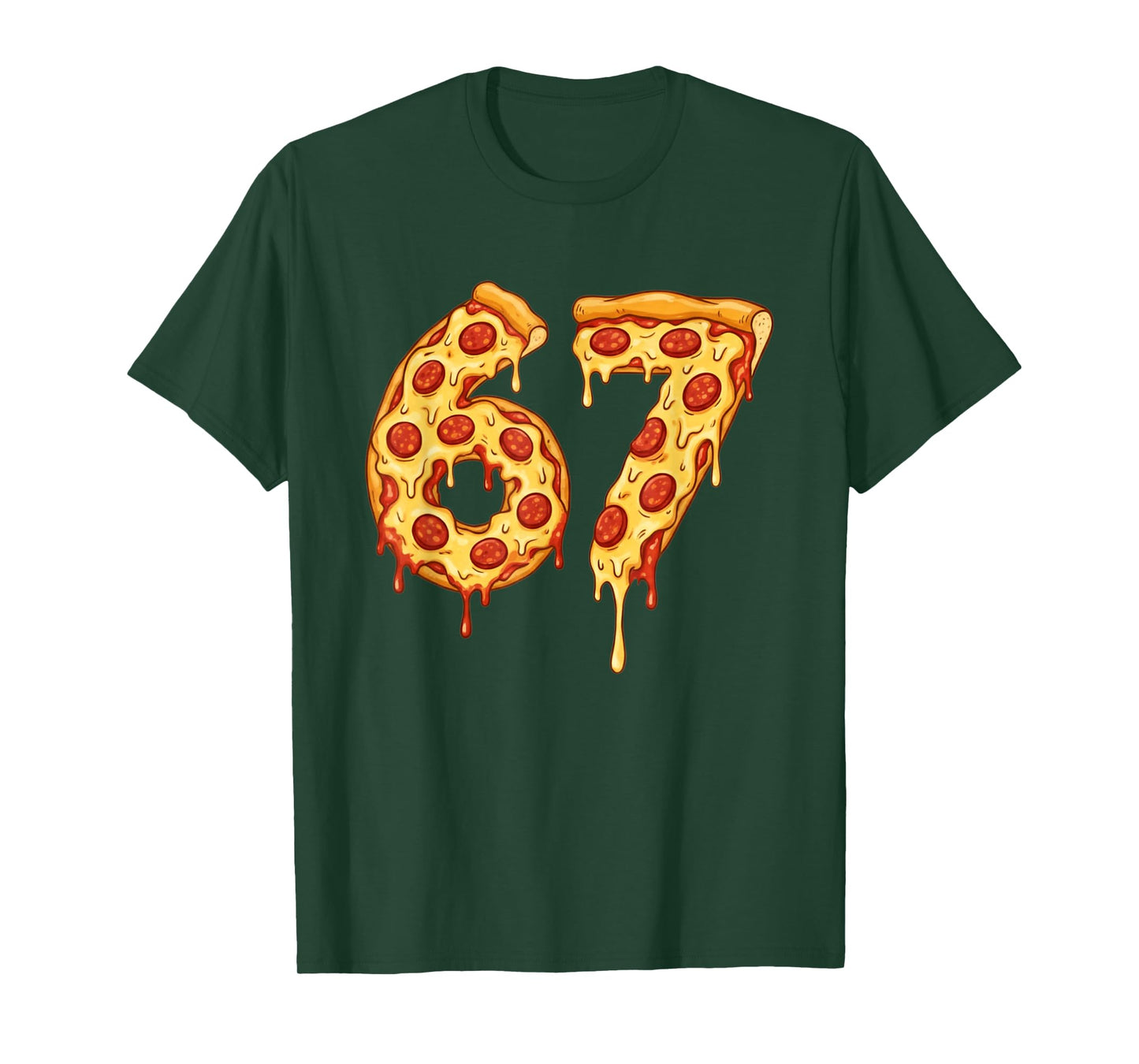 Six Seven 6 7 Meme Funny Pizza 67 Matching Pajamas Boys Kids T-Shirt