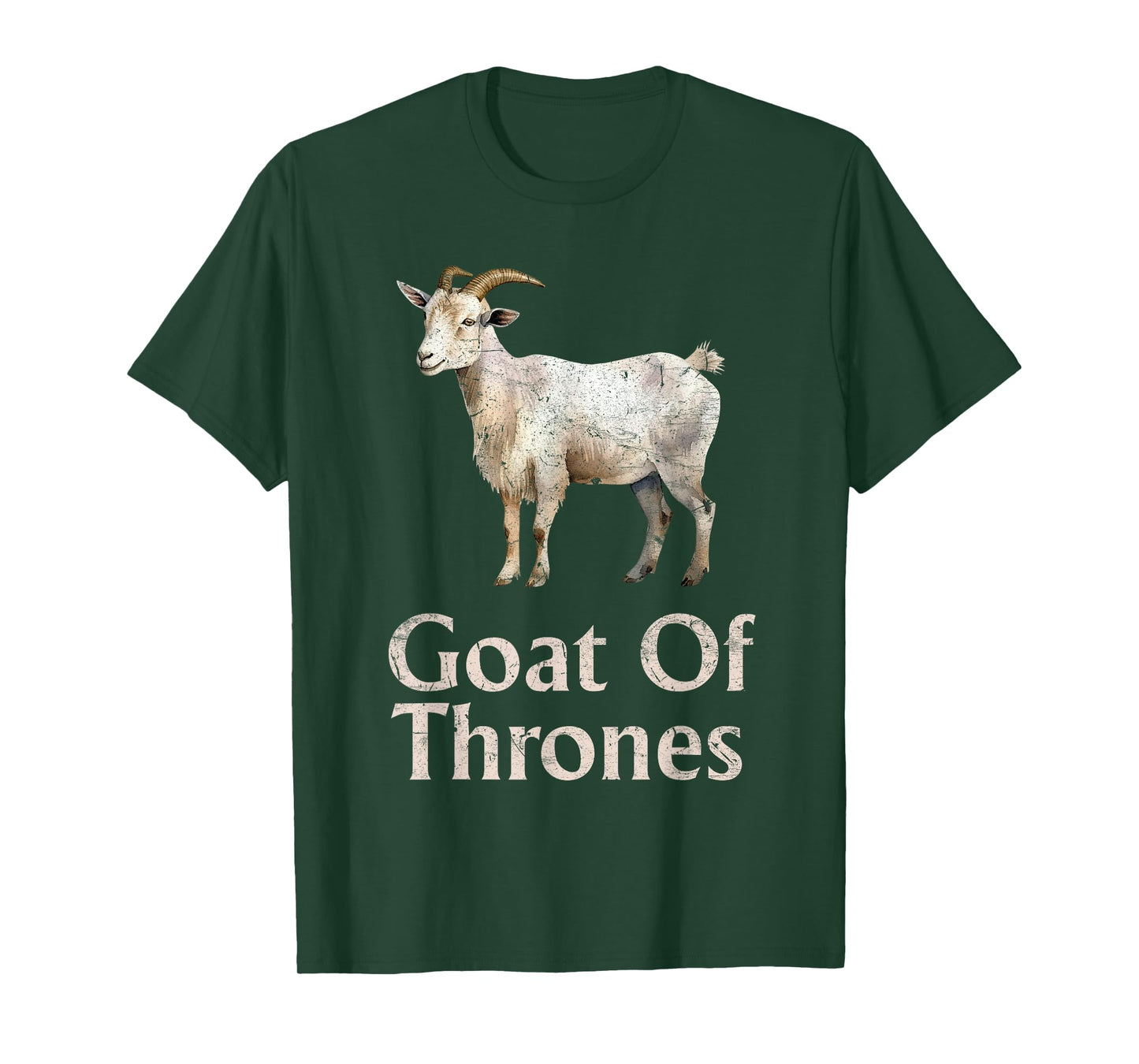 Goat Lover GOAT OF THRONES Gamer Funny Goat T-Shirt