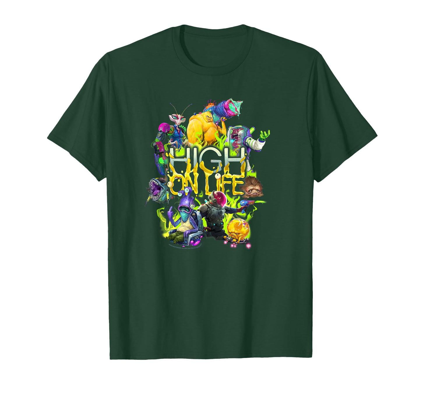 High on Life Character Mashup Group Shot Poster T-Shirt