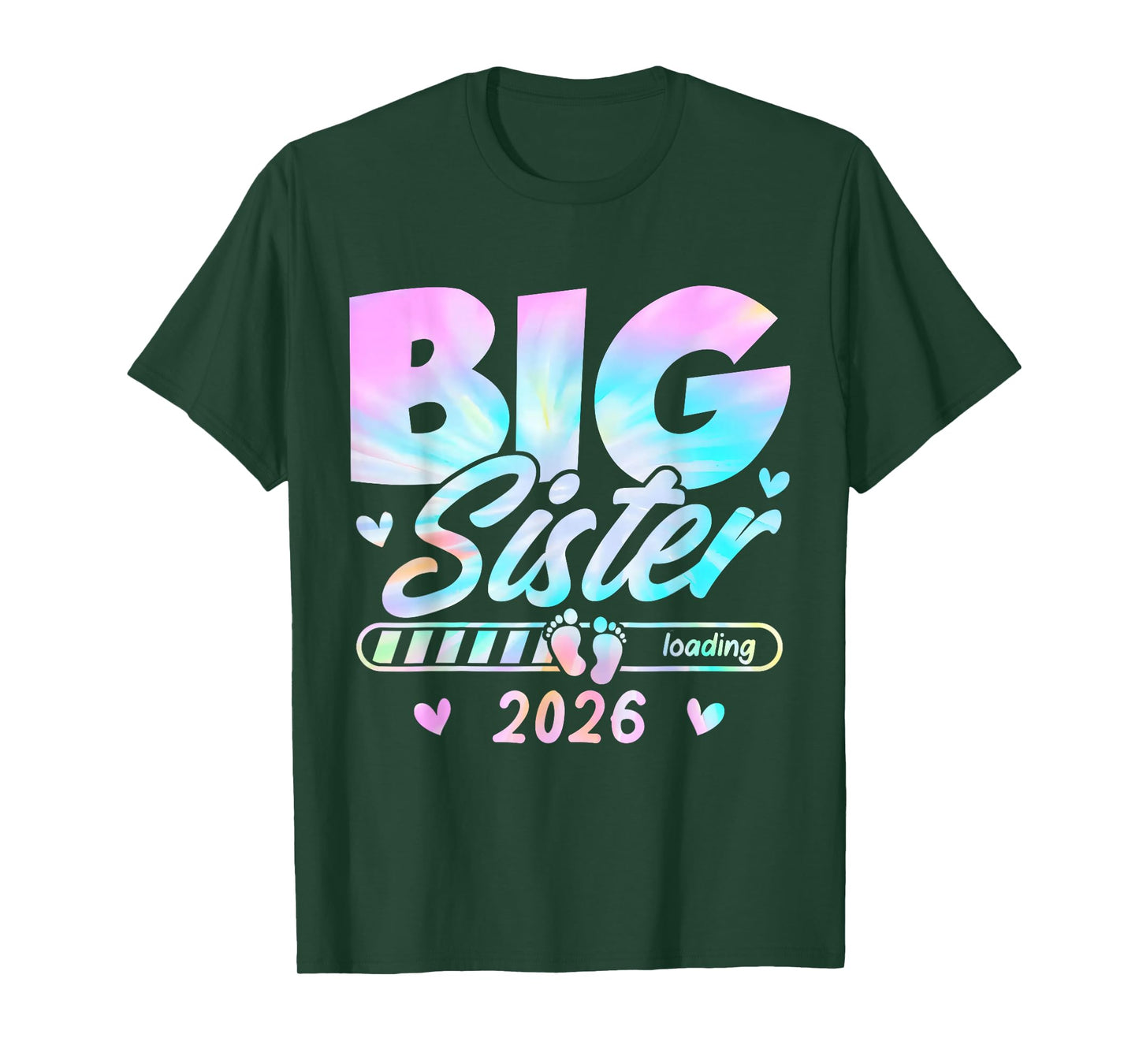Kids Big Sister Loading 2026 Promoted to Big Sister 2026 T-Shirt