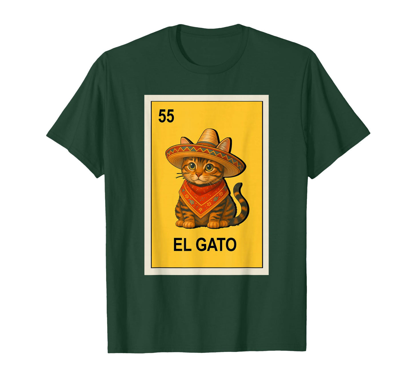 Mexican Lottery Designs Mexican El Gato The Cat Parody T-Shirt