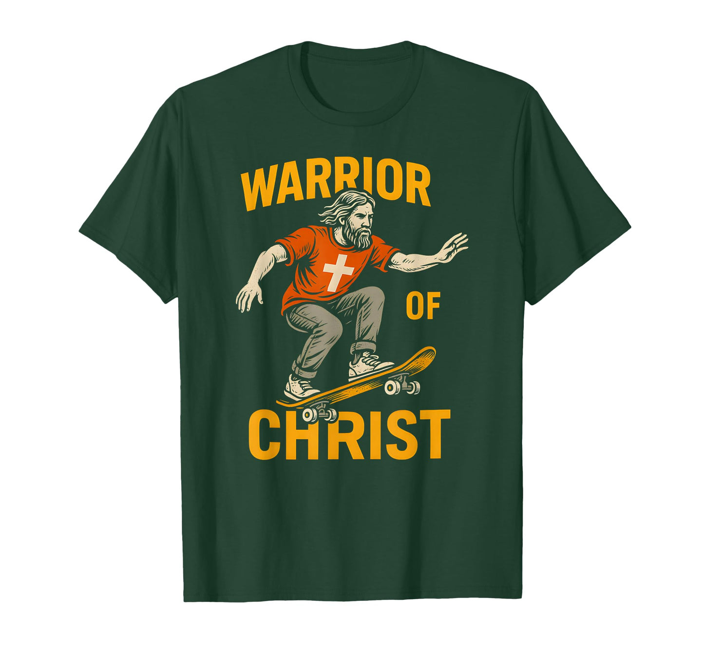 Christian Fitness Warrior of Christ Cool Mens Faith Apparel T-Shirt