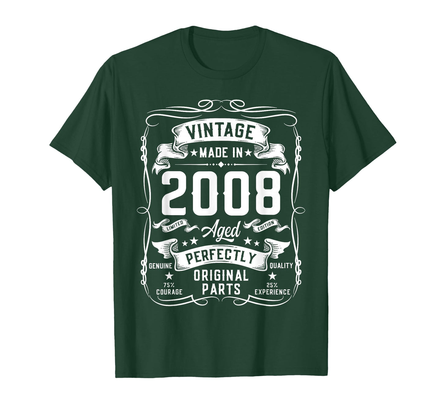 Vintage 2008 18yr 18th Birthday Gifts for Men 18 Years Old T-Shirt