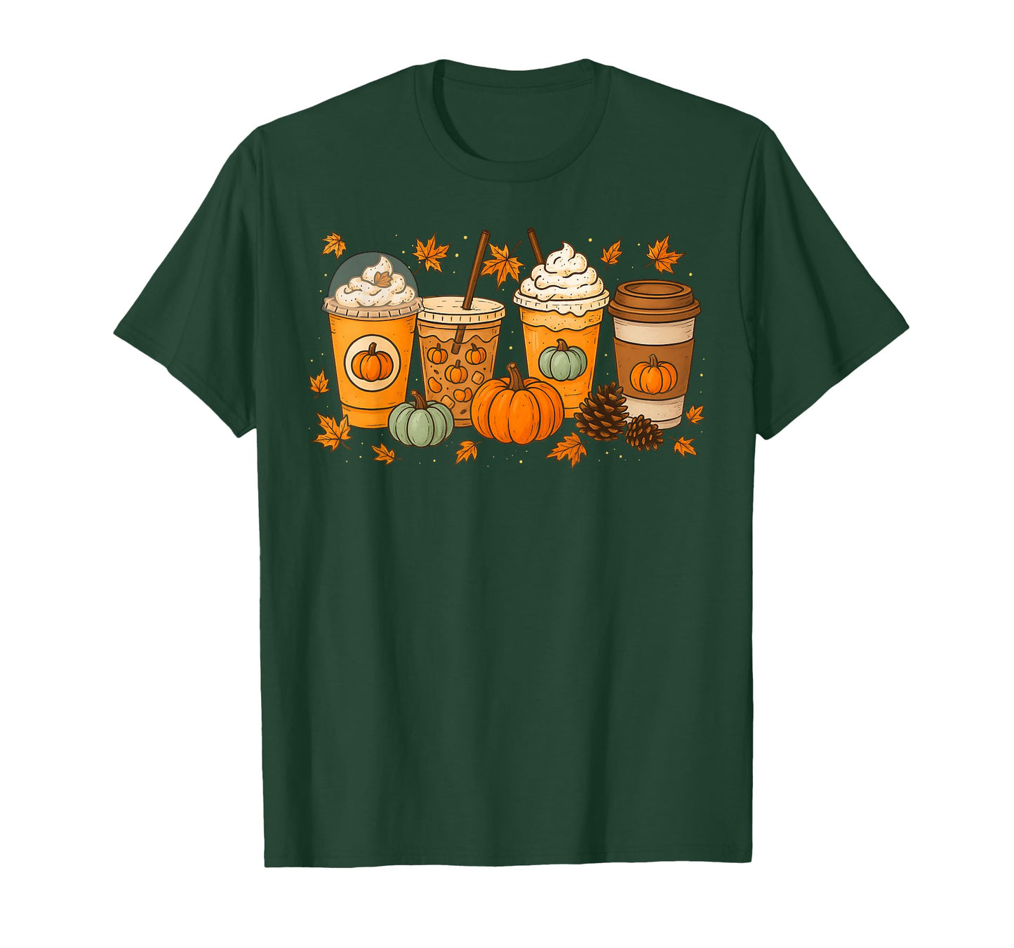 Coffee Pumpkin Latte Spice Coffee Love Fall Season Halloween T-Shirt