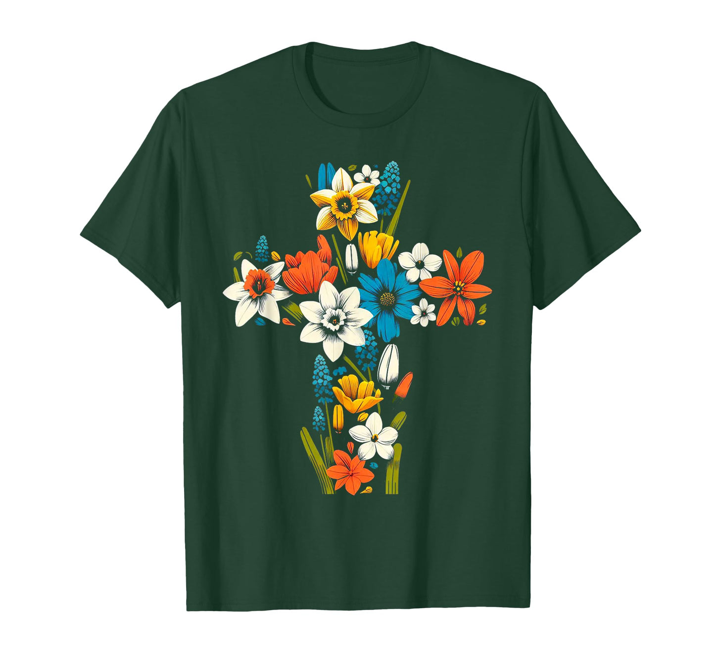 Jesus Christ Cross Religious Christian Faithful Believer T-Shirt