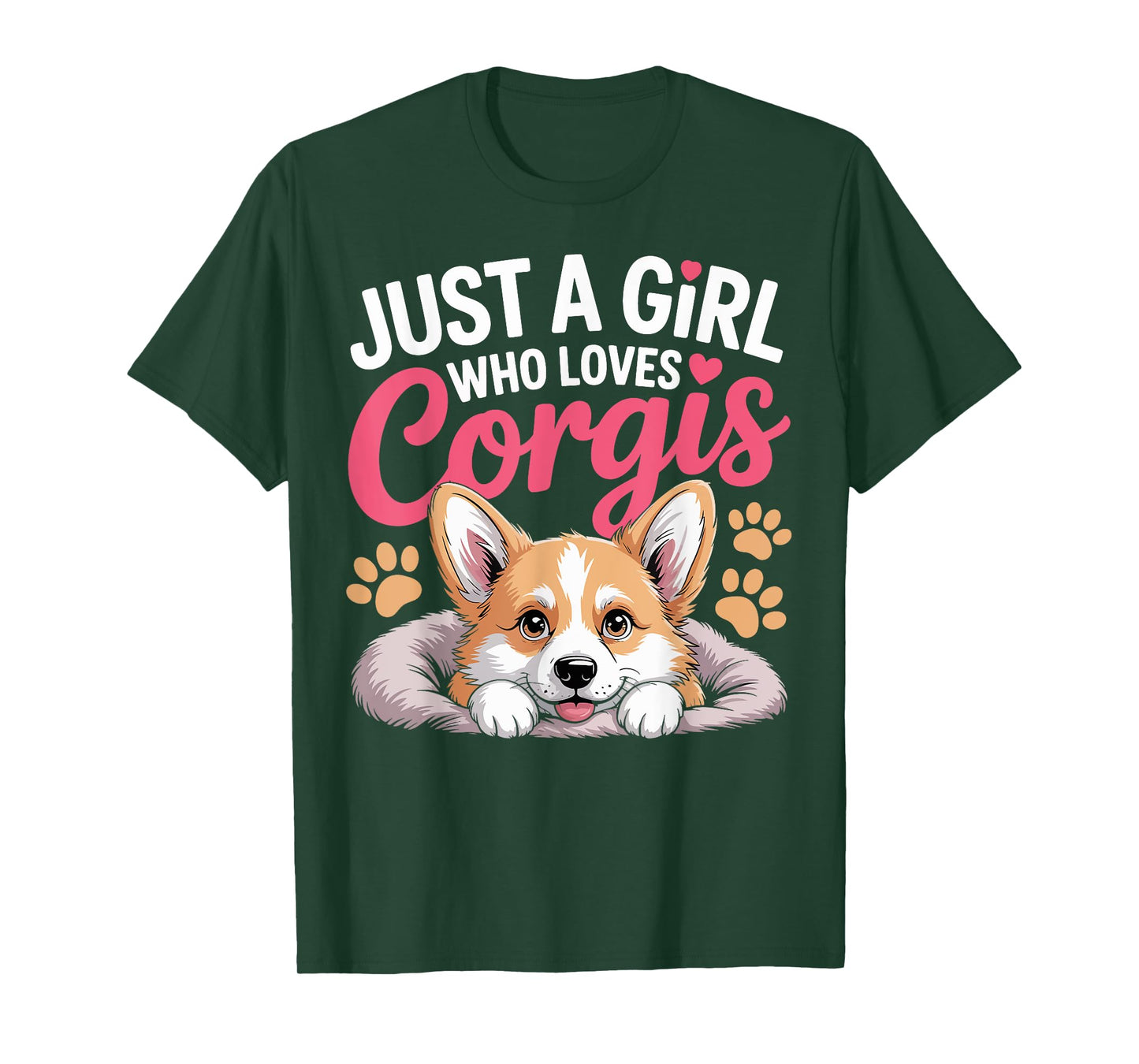 Just a Girl Who Loves Corgis Cute Dog Lover Gifts for Women T-Shirt