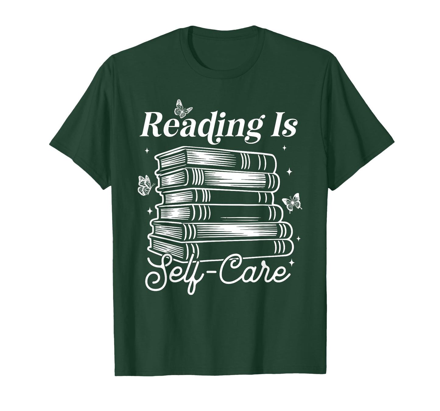 Reading is Self Care Funny Bookworm Teacher Kids Book Lovers T-Shirt