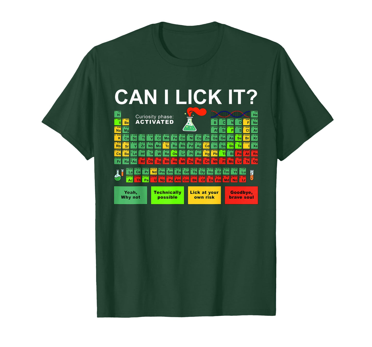 Can I Lick It Periodic Table Of Elements Science Student T-Shirt