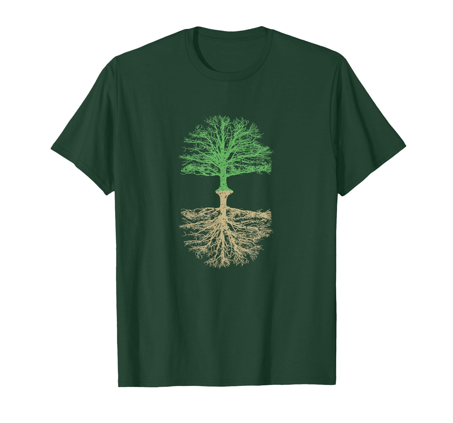 Trees and Roots T-Shirt Outdoor Camping Reflection Nature