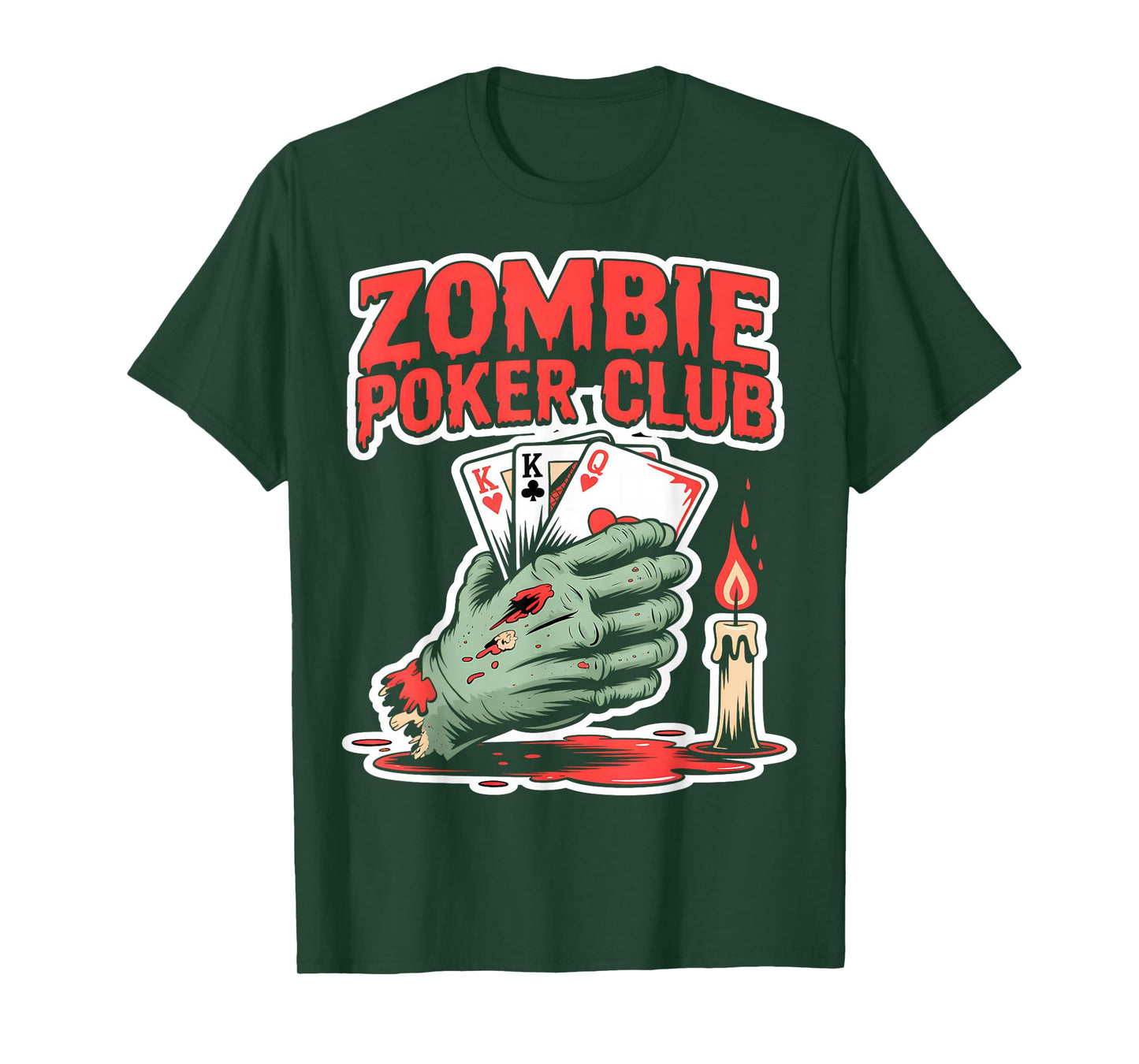 Zombie Poker Club Halloween T-Shirt