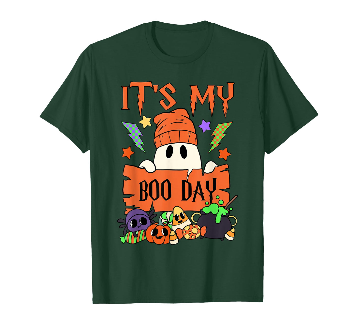 It's My Boo Day Booday Kids Cute Ghost Birthday Ghoul T-Shirt