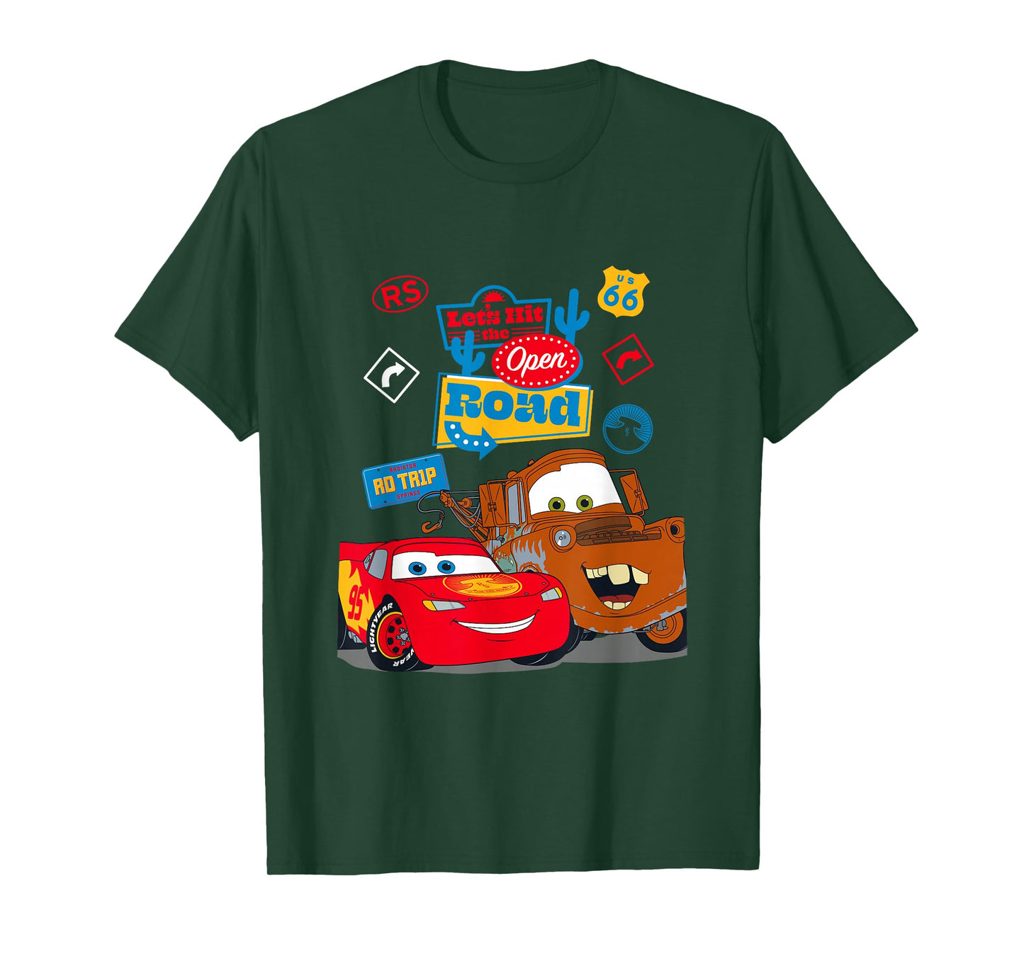 Disney Pixar Cars McQueen and Mater Roadtrip T-Shirt