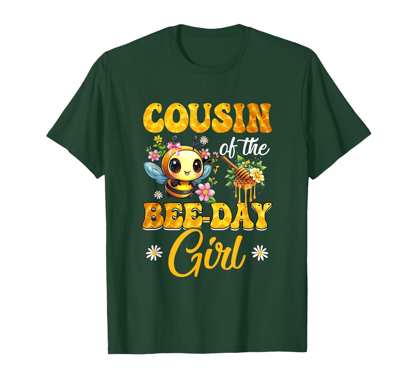 Cousin Of The Birthday Girl Bee Family Birthday Party T-Shirt