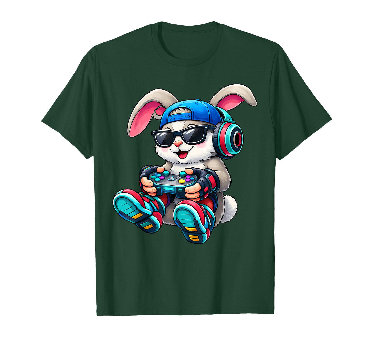 Kids Boys Easter Funny Game Gaming Bunny Easter for Kids Boy T-Shirt