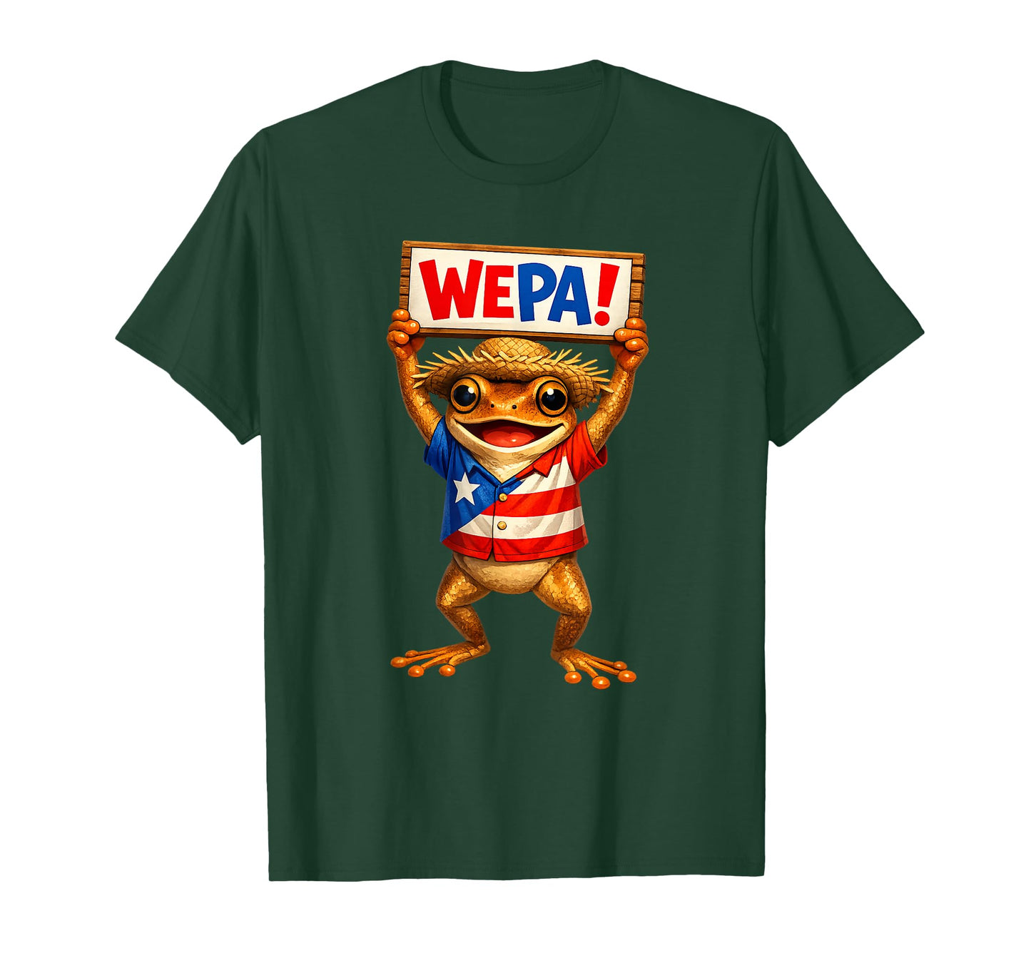 Coqui Shirt Puerto Rico Flag Love Puerto Rican WEPA T-Shirt
