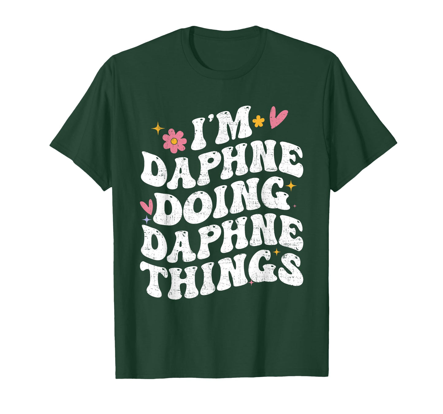 I'm Daphne Doing Daphne Things Retro Groovy Personalized T-Shirt