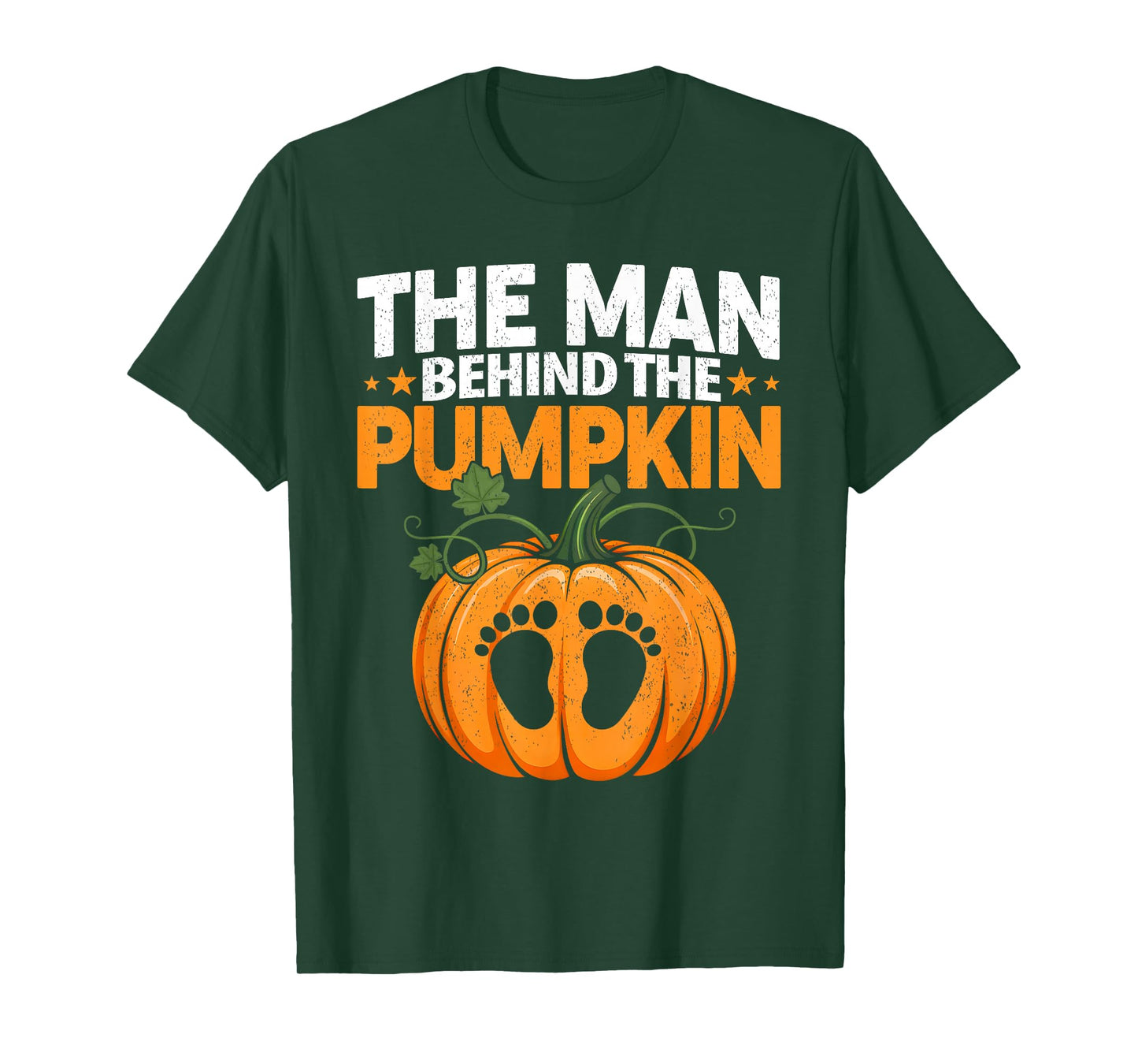 Funny Halloween Pregnancy Costume The Man Behind The Pumpkin T-Shirt