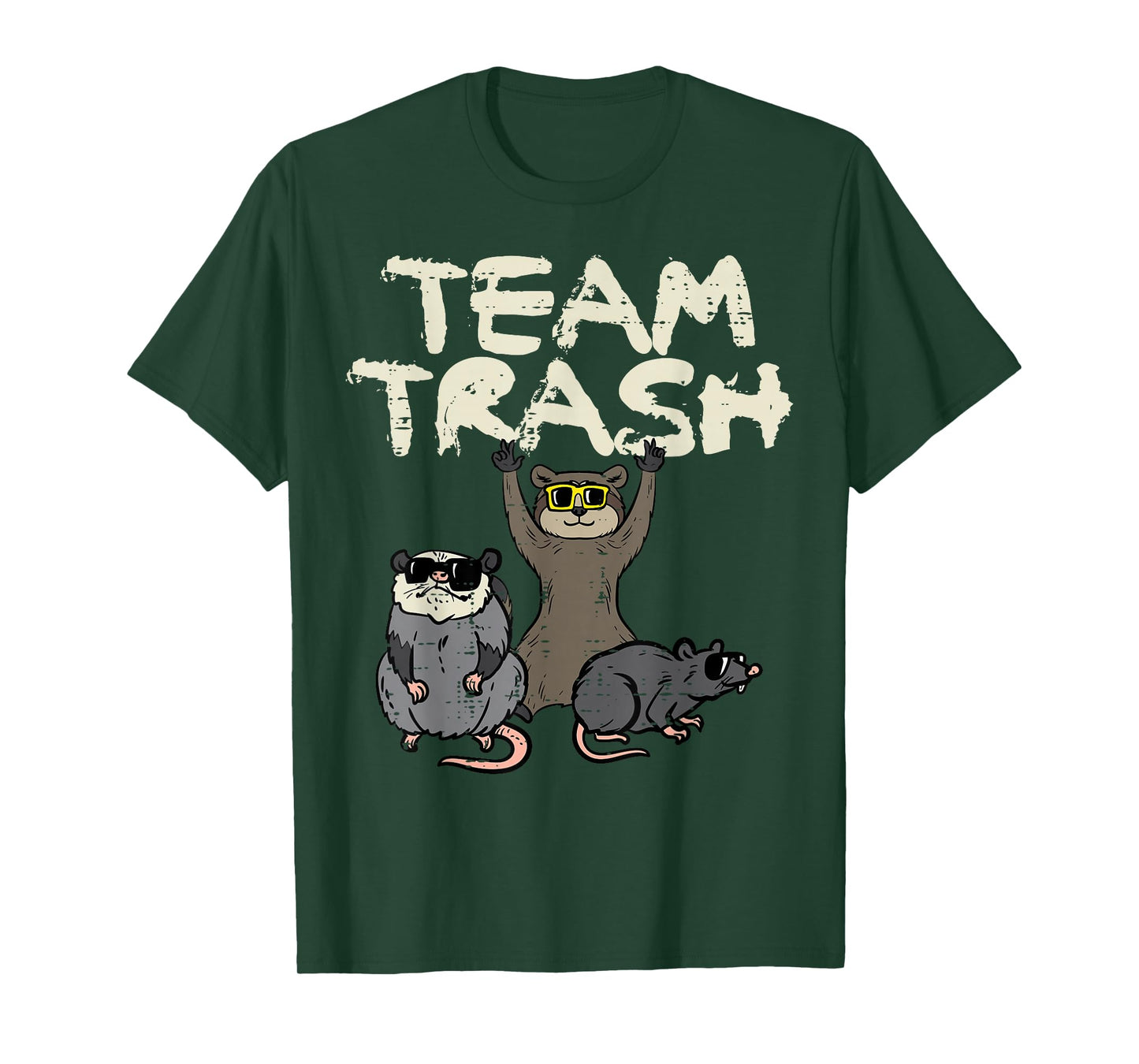 Team Trash Opossum Raccoon Possum Street Cat Men Kids Women T-Shirt