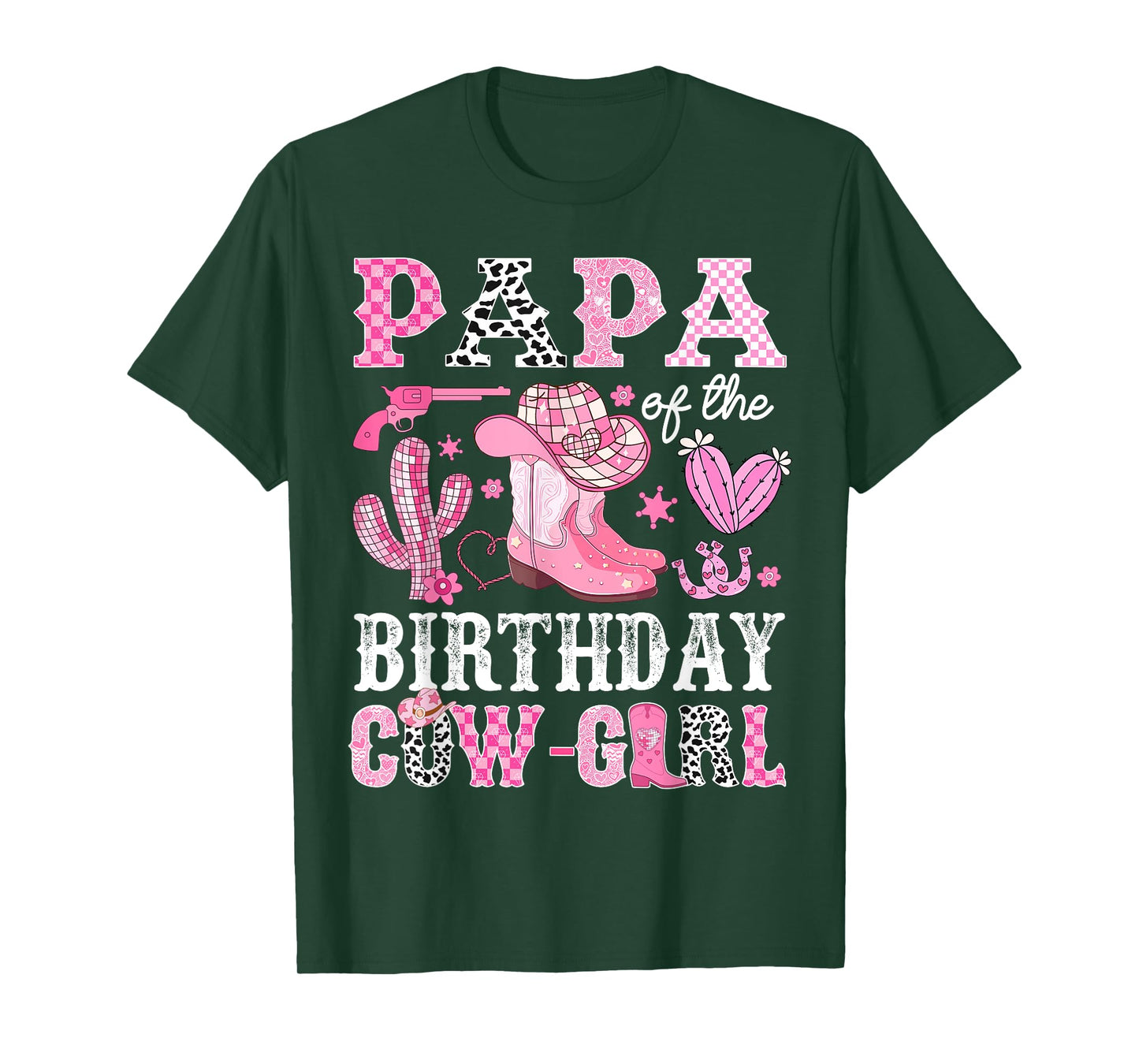 Papa Of The Birthday Cow-Girl Rodeo Cowgirl Bday T-Shirt