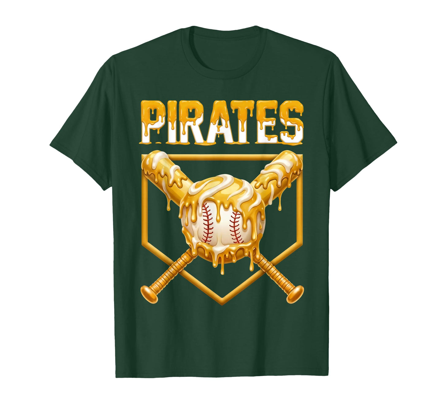 Pirates 412 Funny Baseball Drip for Boys Ice Cream T-Shirt