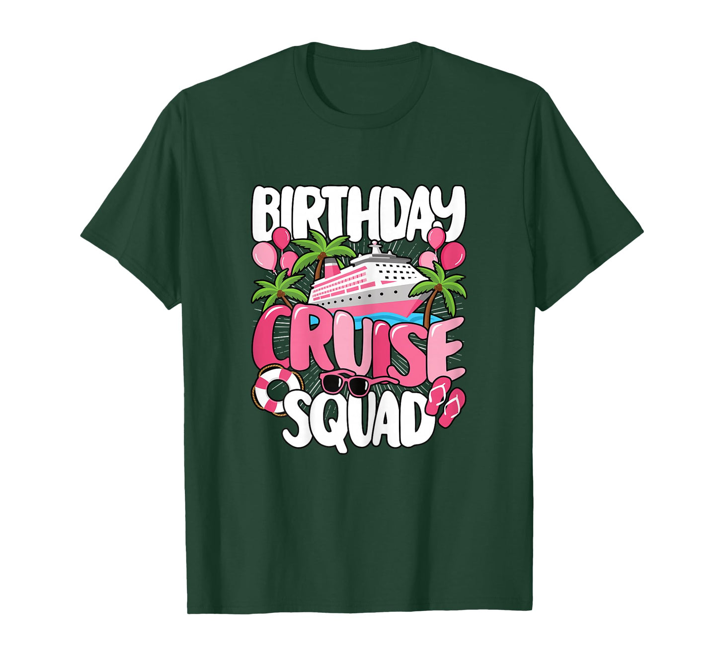 Birthday Cruise Squad Cute Sea Trip Women Girls Kids T-Shirt