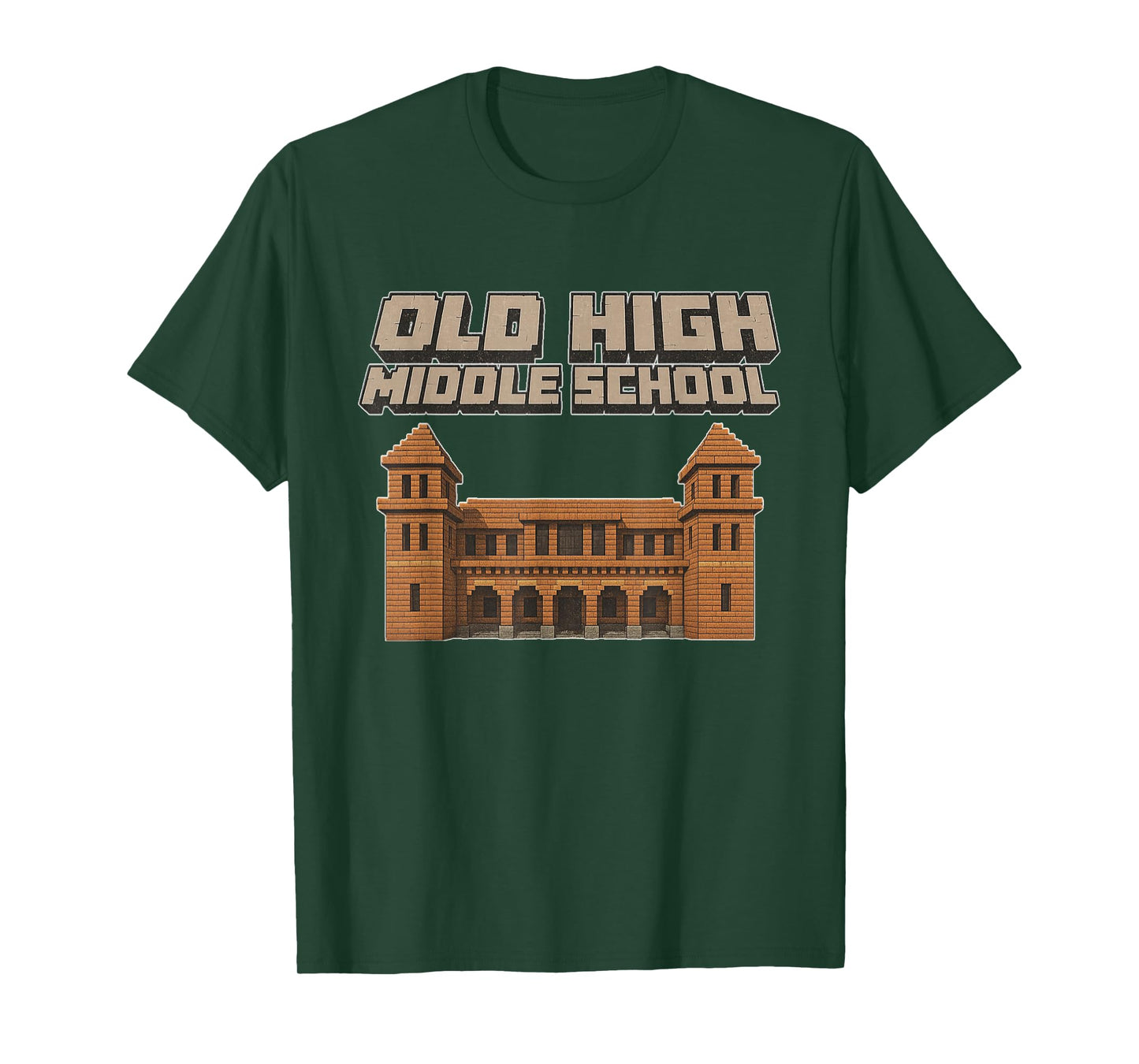 Old High Middle School (OHMS) Blocky Design T-Shirt