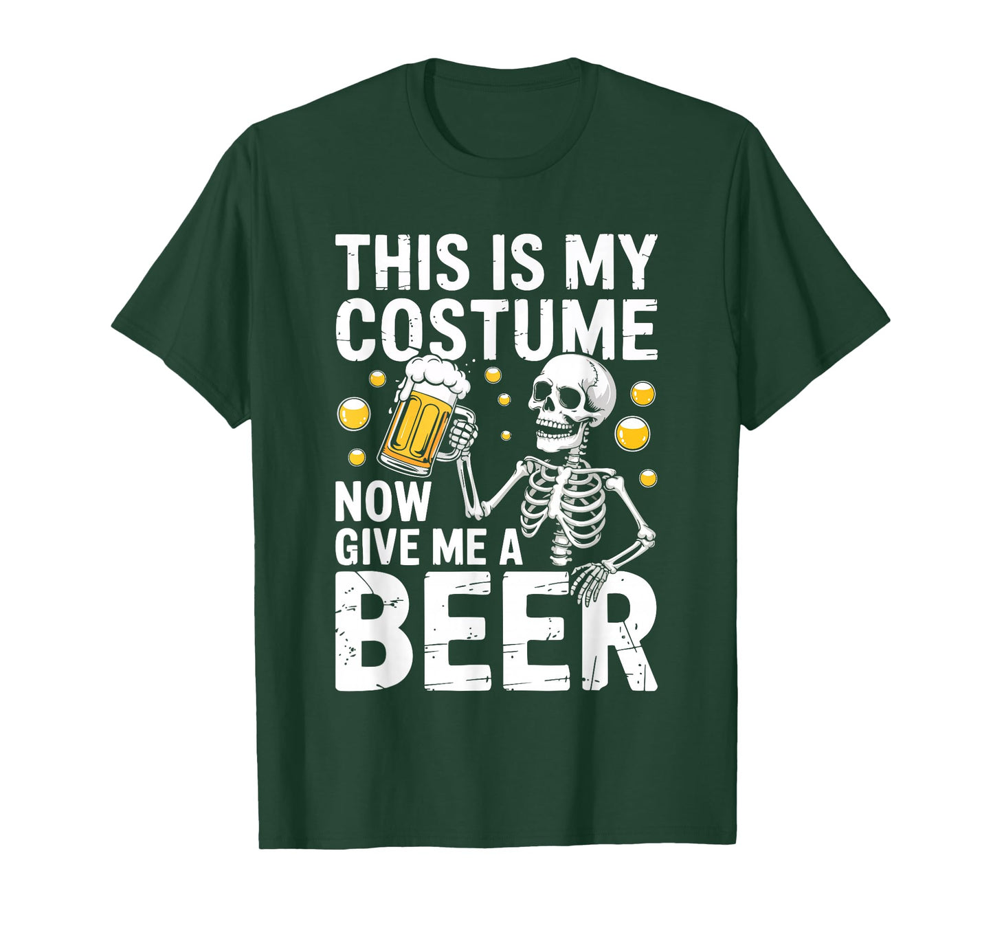 This is My Costume Give Me A Beer Shirt Men Dad Halloween T-Shirt