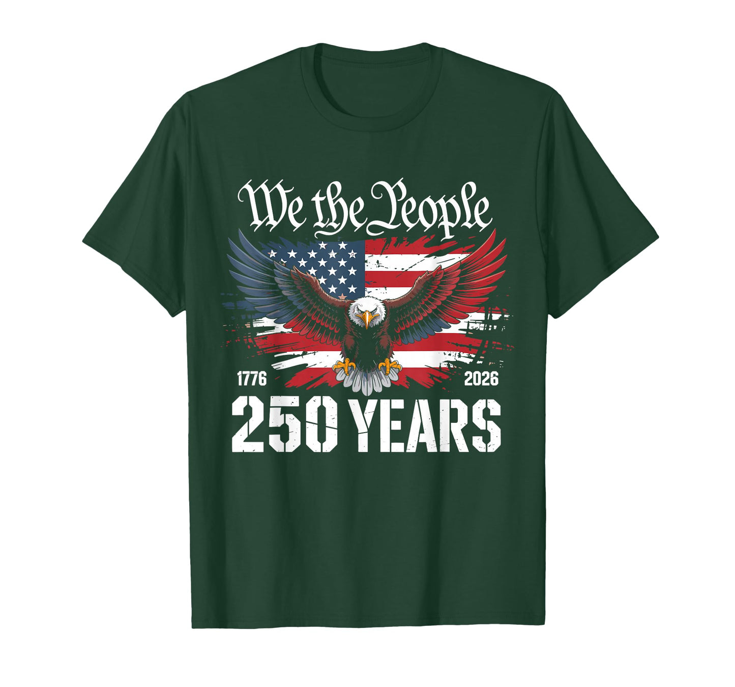 Vintage 250 Years 1776-2026 250th 4th July T-Shirt