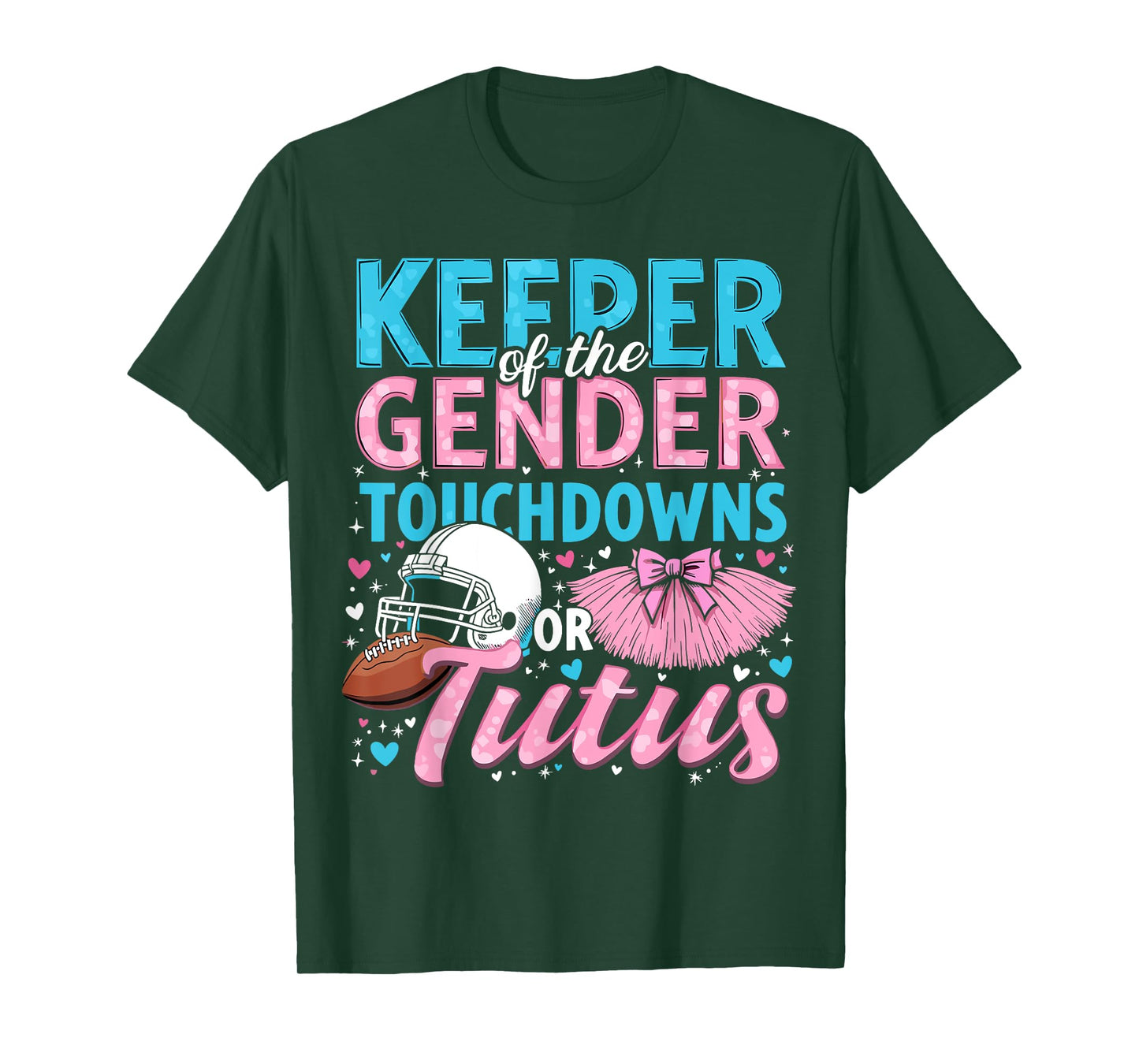 Touchdowns or Tutus Gender Reveal T-Shirt