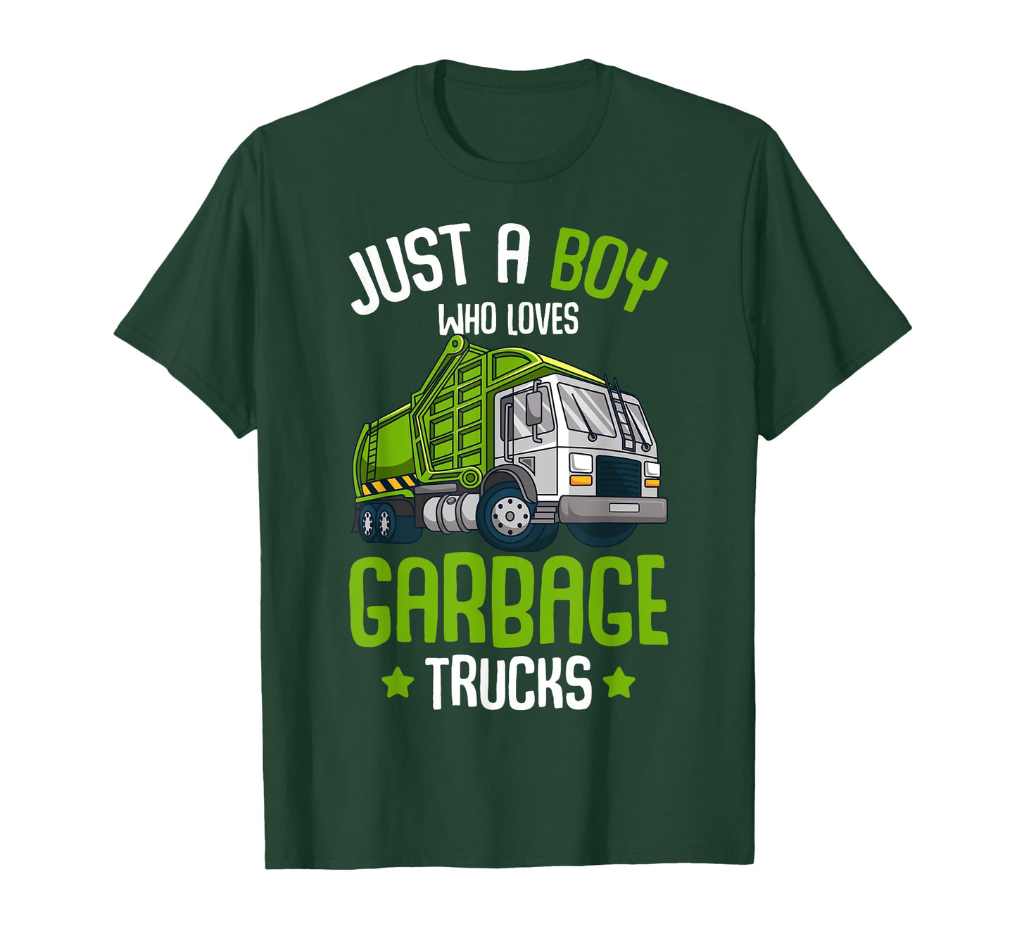 Just a Boy who loves Garbage Trucks Kids Boys T-Shirt