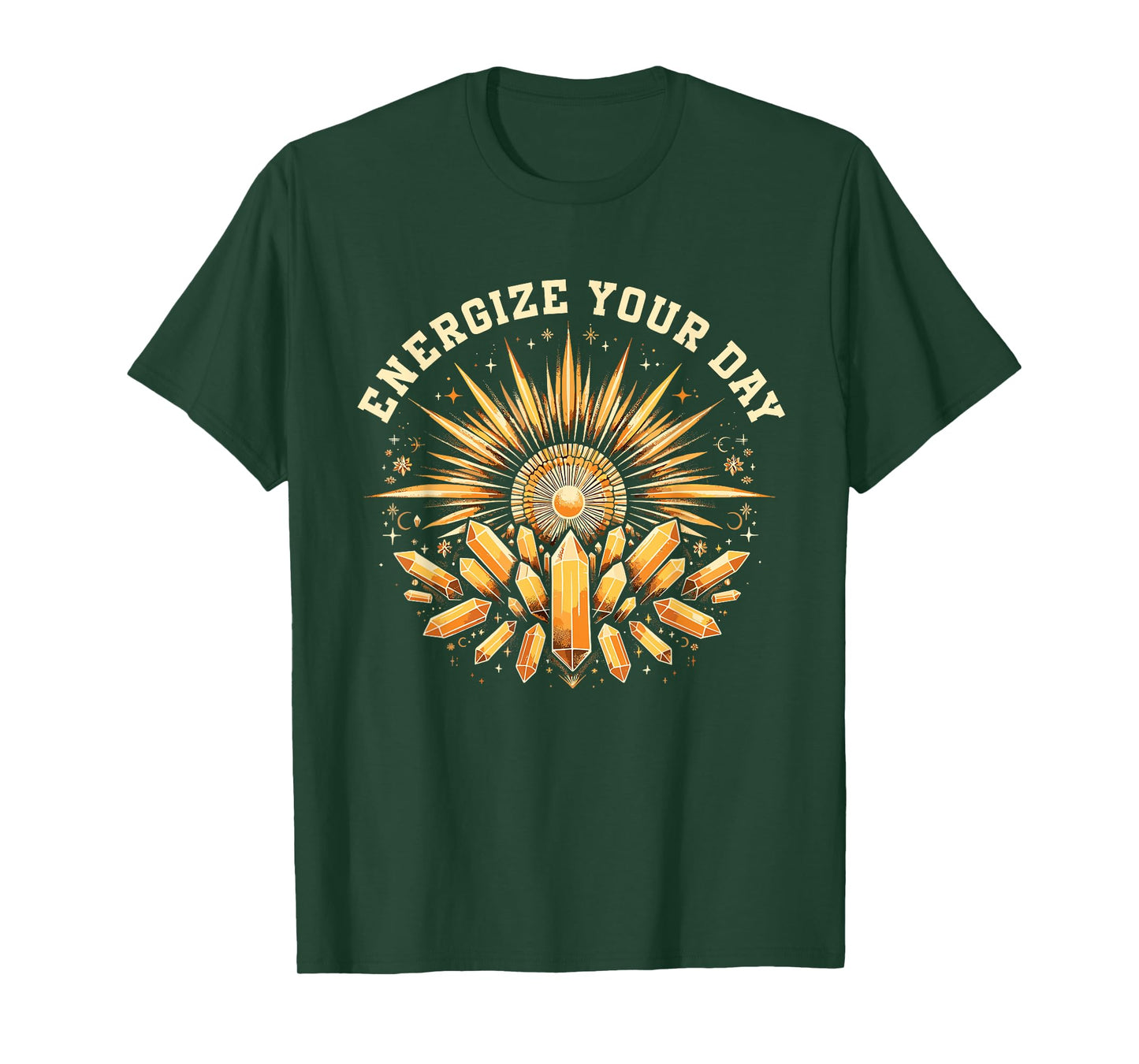 Funny Crystal Healing Crystals and Stones Meditation Yoga T-Shirt