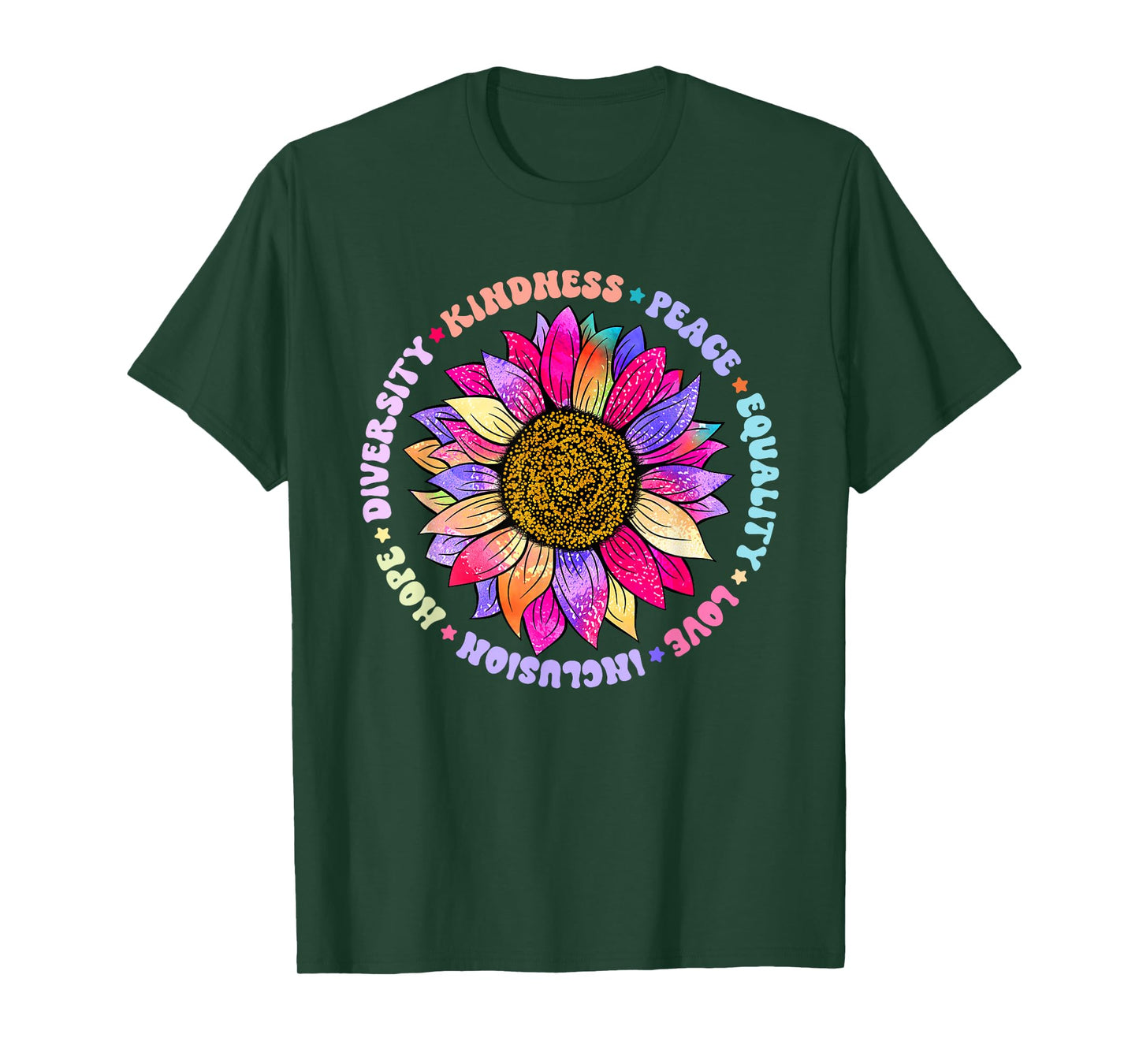 Kindness Peace Equality Love Hope Diversity Human Rights T-Shirt